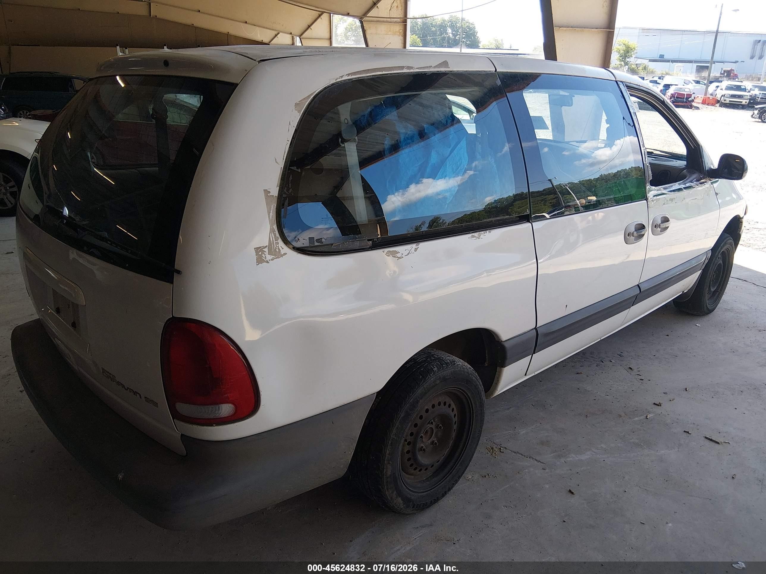 2000 Dodge Grand Caravan Se Белый vin: 1B4GP44G3YB627037
