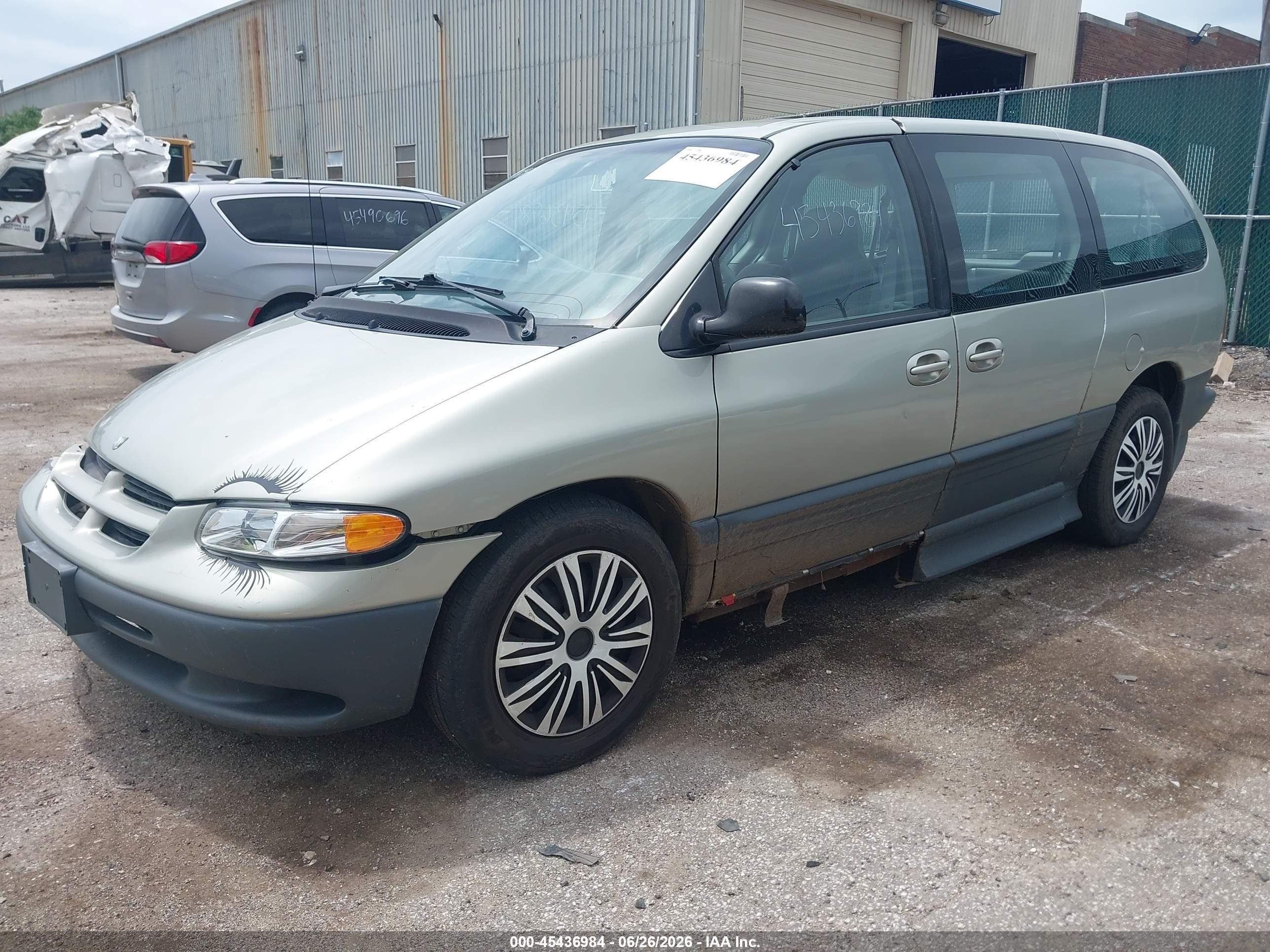 1999 Dodge Grand Caravan Se Gray vin: 1B4GP44G4XB915700