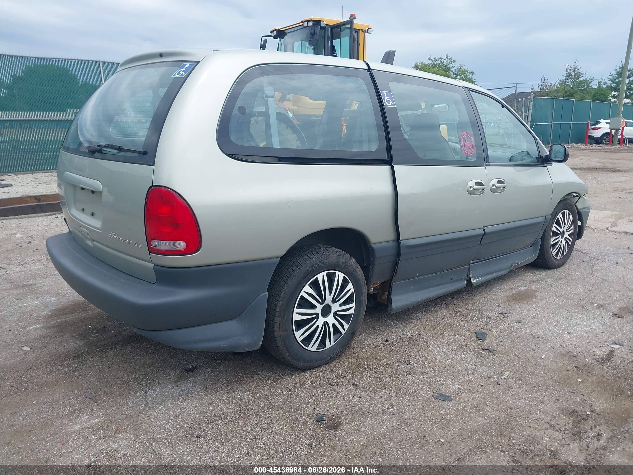 1999 Dodge Grand Caravan Se Gray vin: 1B4GP44G4XB915700