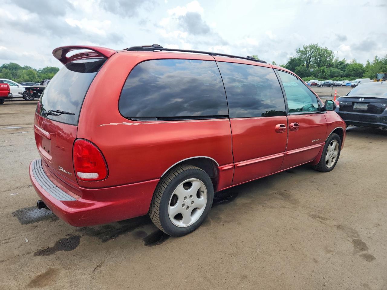 2000 Dodge Grand Caravan Se Burgundy vin: 1B4GP44G6YB587729