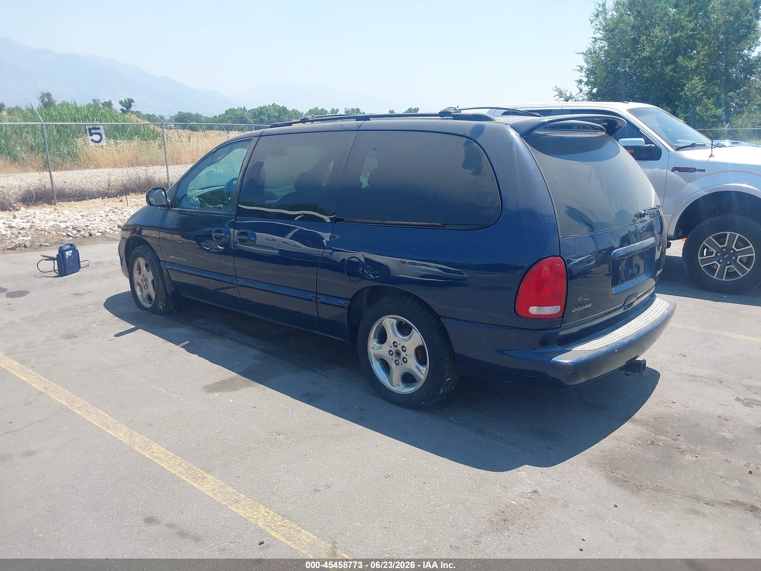 2000 Dodge Grand Caravan Se Blue vin: 1B4GP44G7YB774946