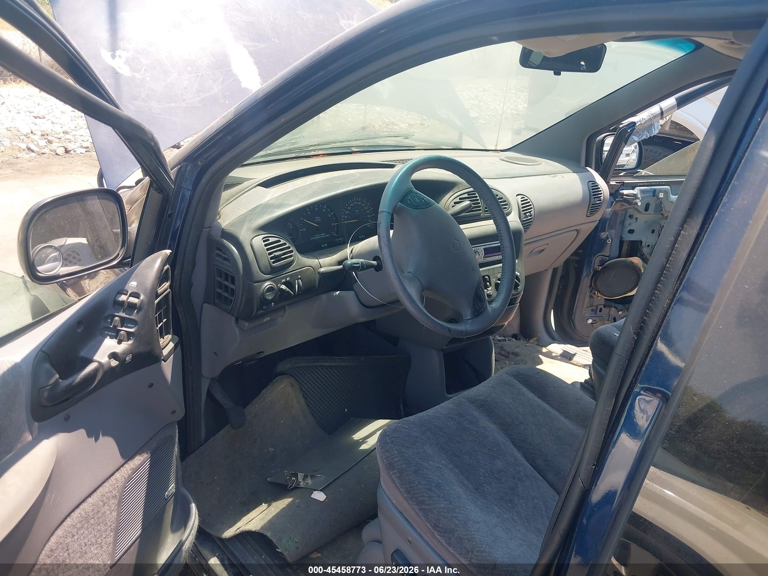 2000 Dodge Grand Caravan Se Blue vin: 1B4GP44G7YB774946