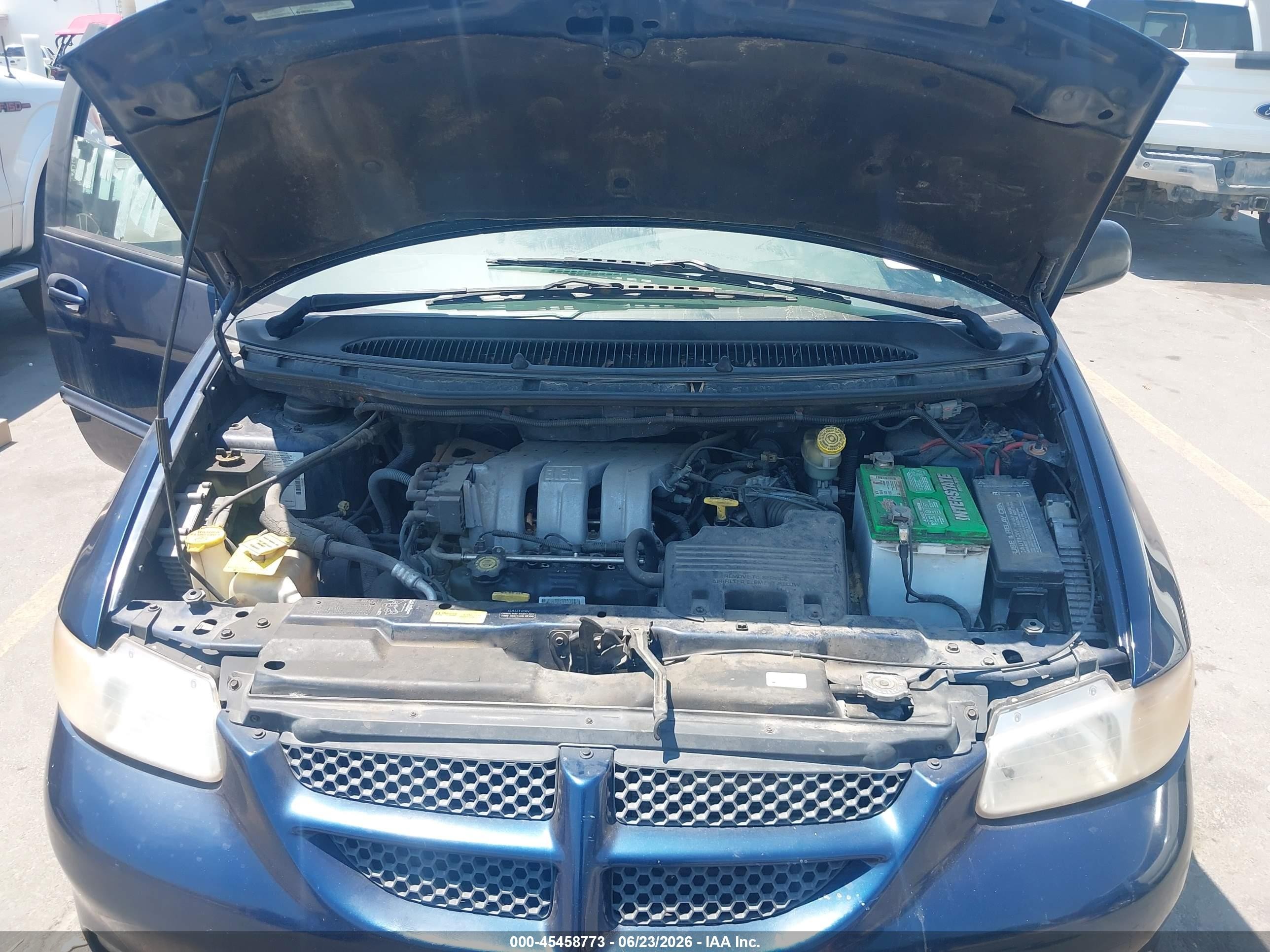 2000 Dodge Grand Caravan Se Blue vin: 1B4GP44G7YB774946
