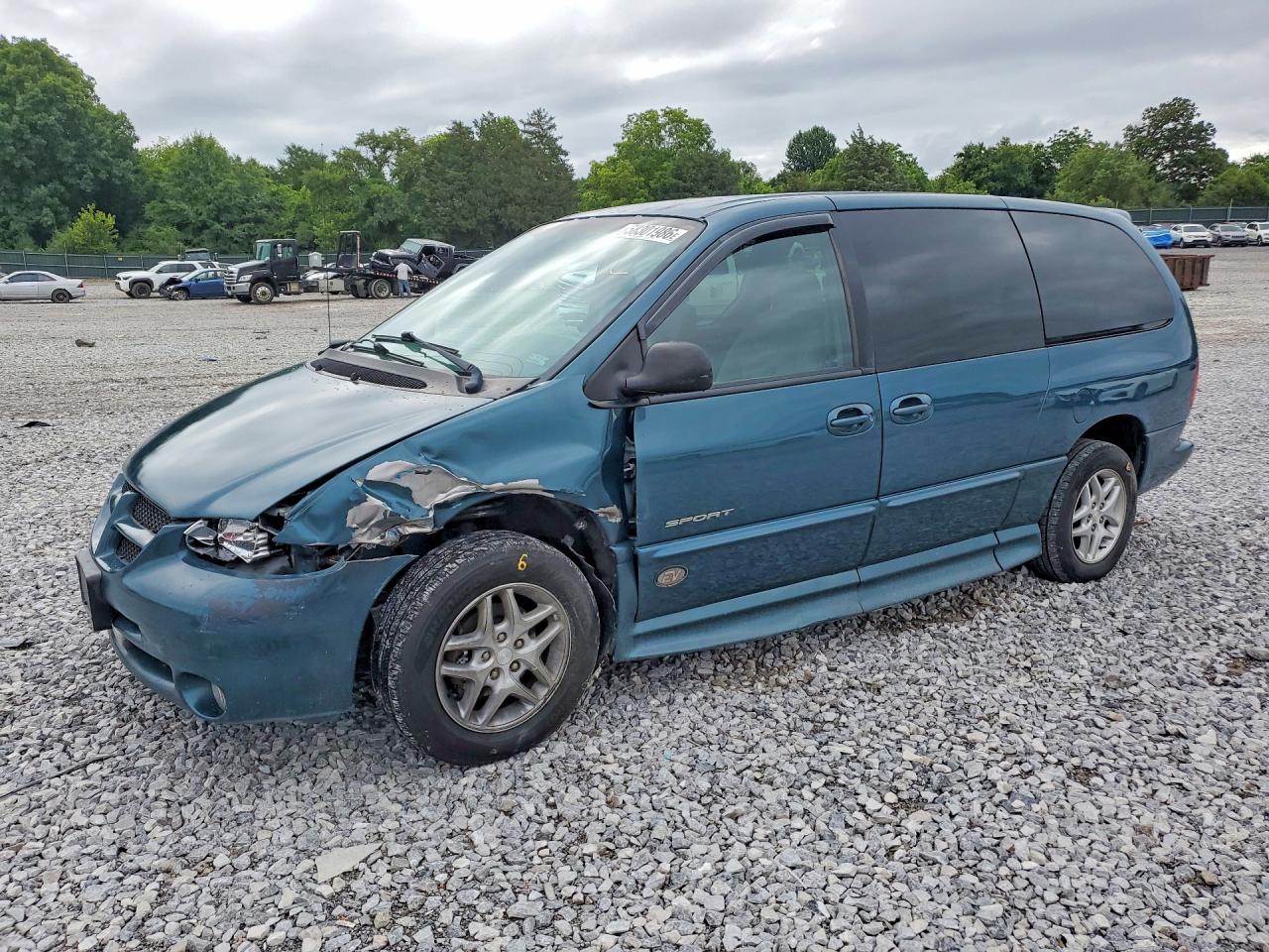 2000 Dodge Grand Caravan Se Green vin: 1B4GP44G9YB758540