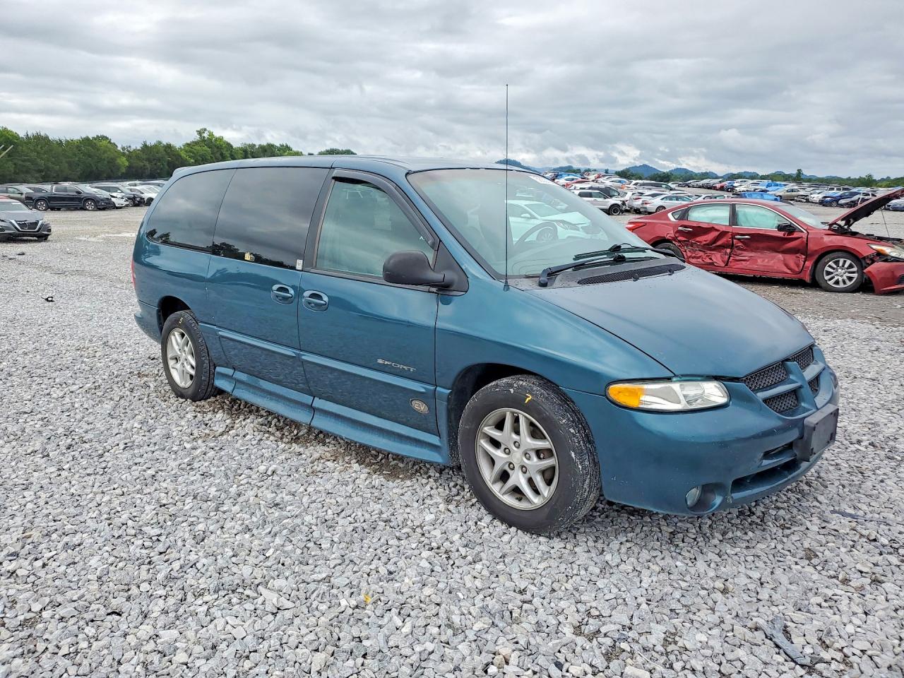 2000 Dodge Grand Caravan Se Green vin: 1B4GP44G9YB758540