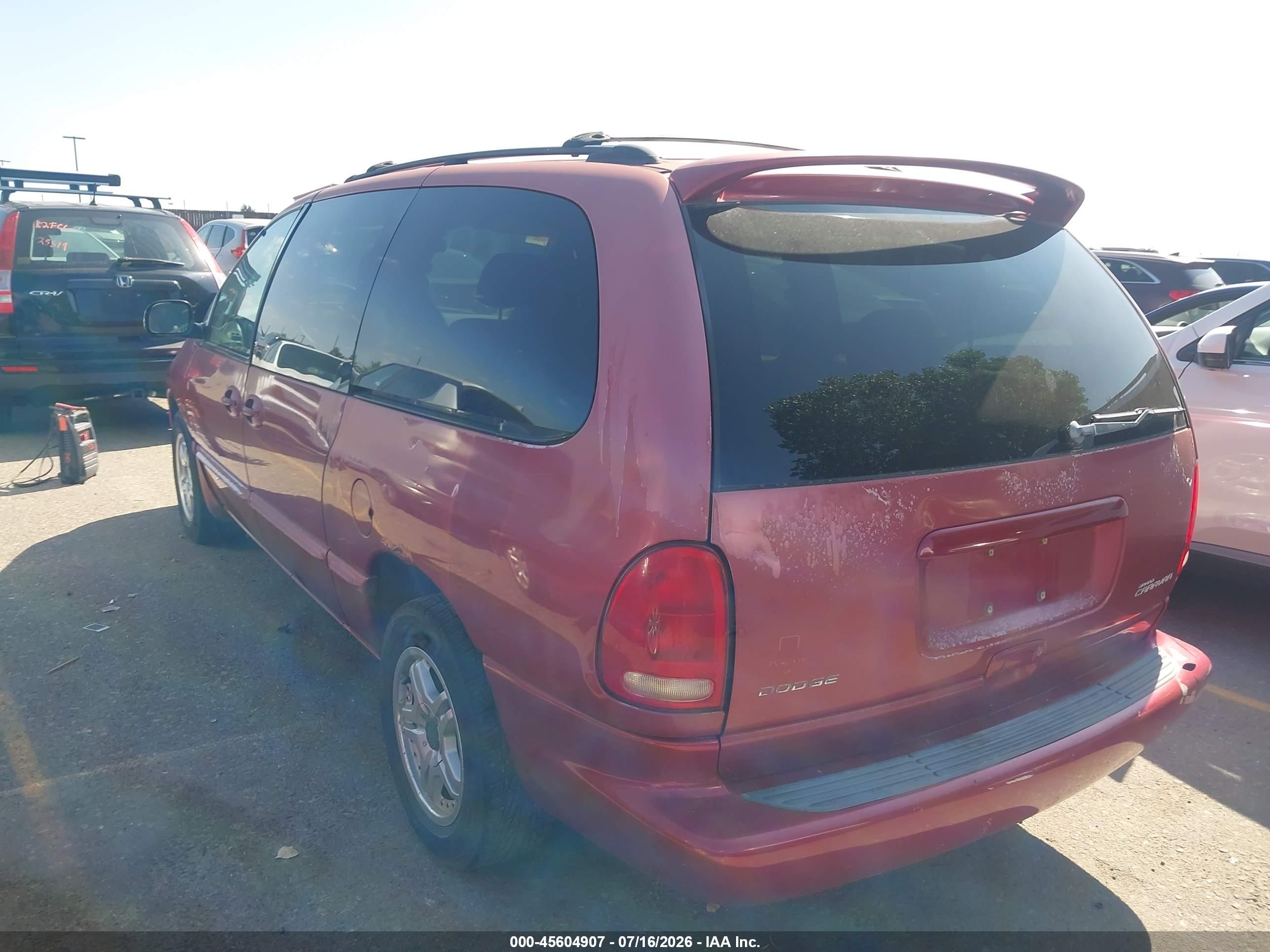 1999 Dodge Grand Caravan Se Red vin: 1B4GP44GXXB584962