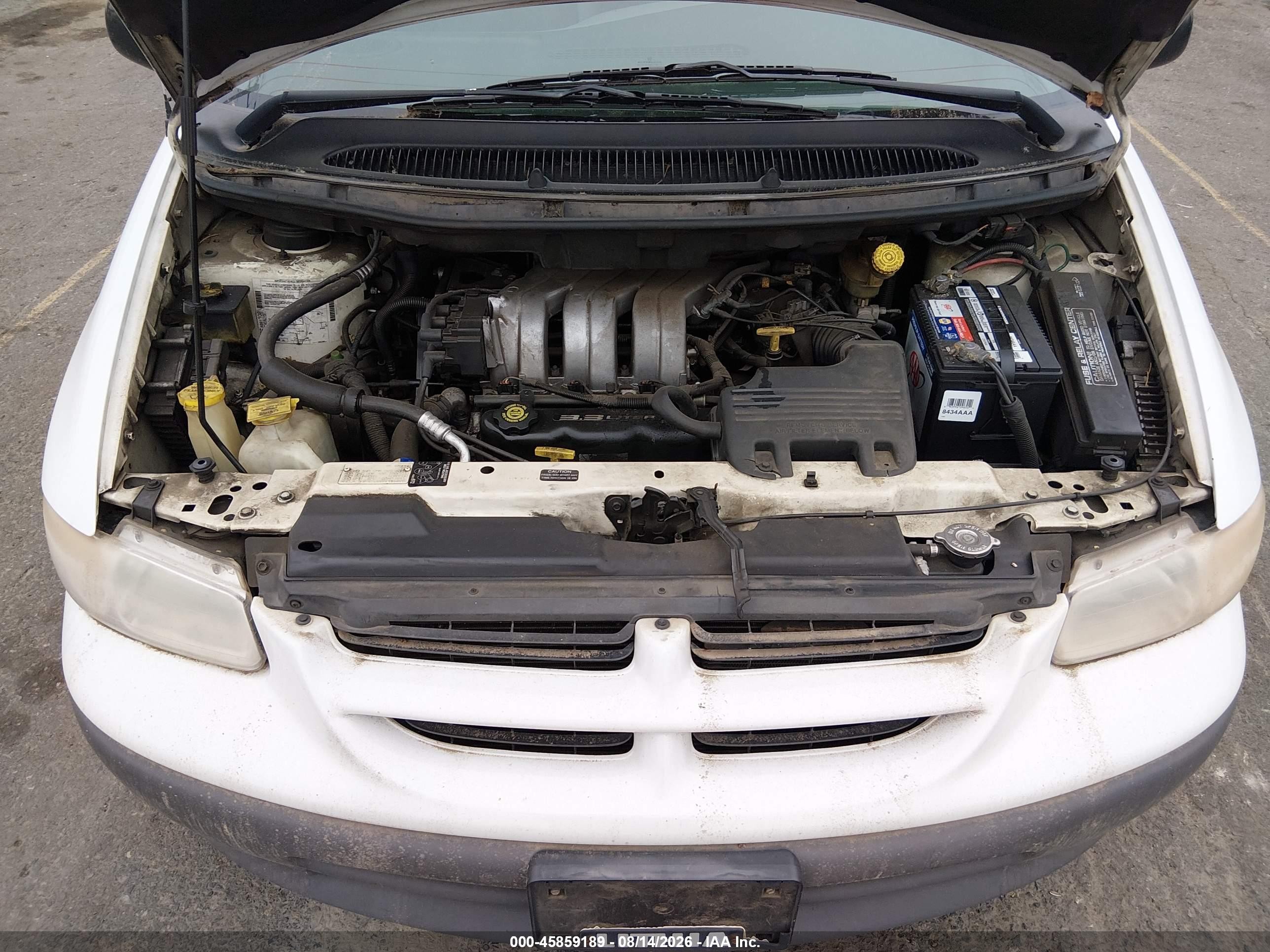 1997 Dodge Grand Caravan Se White vin: 1B4GP44R0VB456440