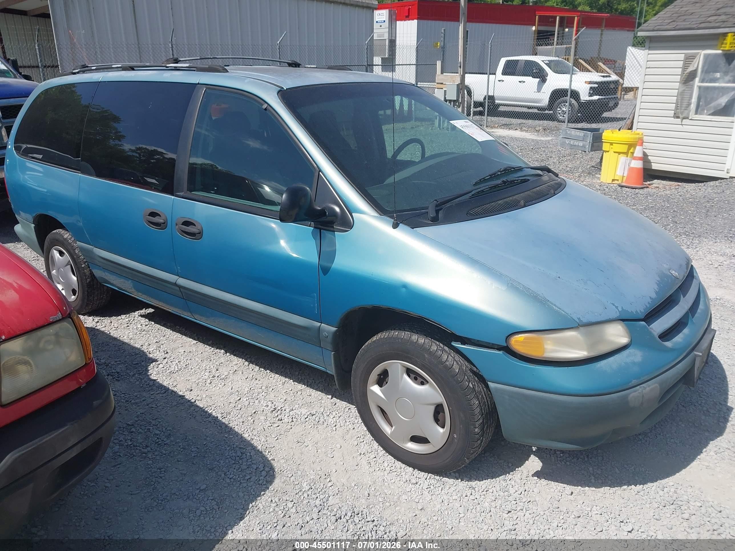 1997 Dodge Caravan Se Blue vin: 1B4GP44R0VB463694