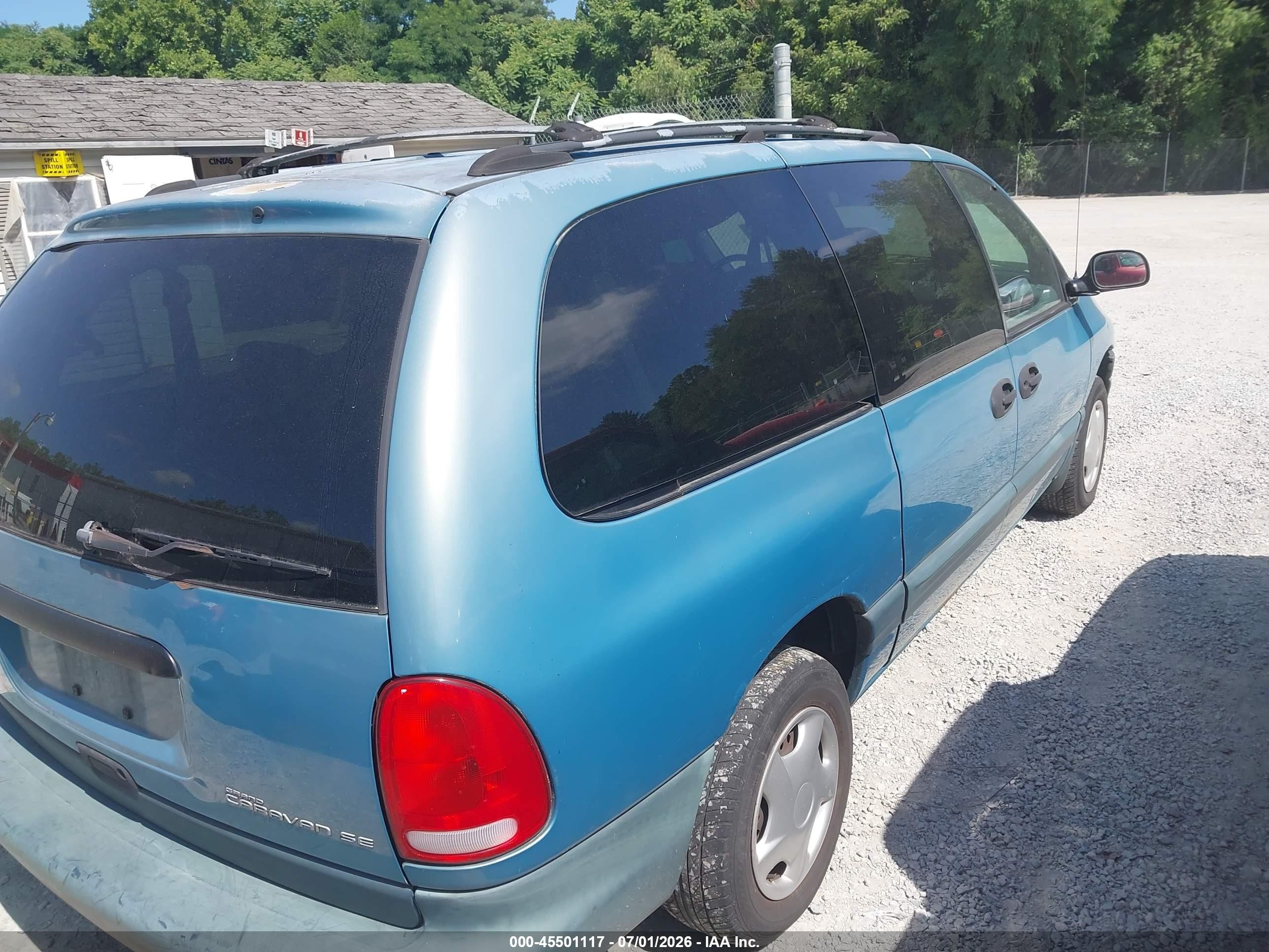 1997 Dodge Caravan Se Blue vin: 1B4GP44R0VB463694