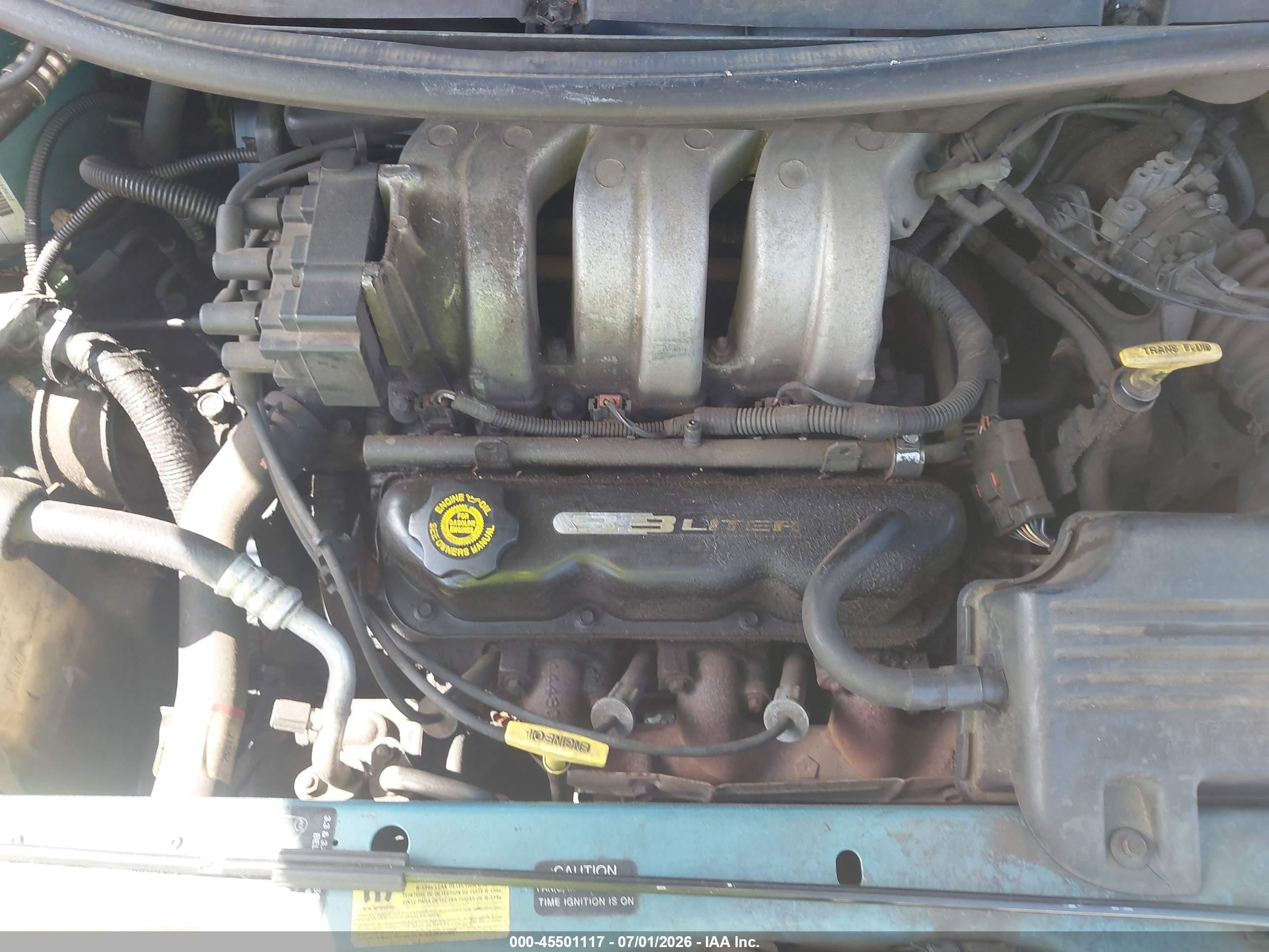 1997 Dodge Caravan Se Blue vin: 1B4GP44R0VB463694
