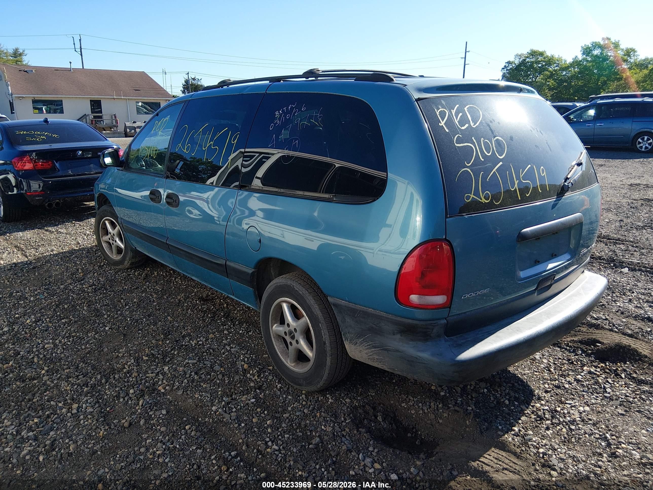 1997 Dodge Grand Caravan Se Blue vin: 1B4GP44R1VB397995