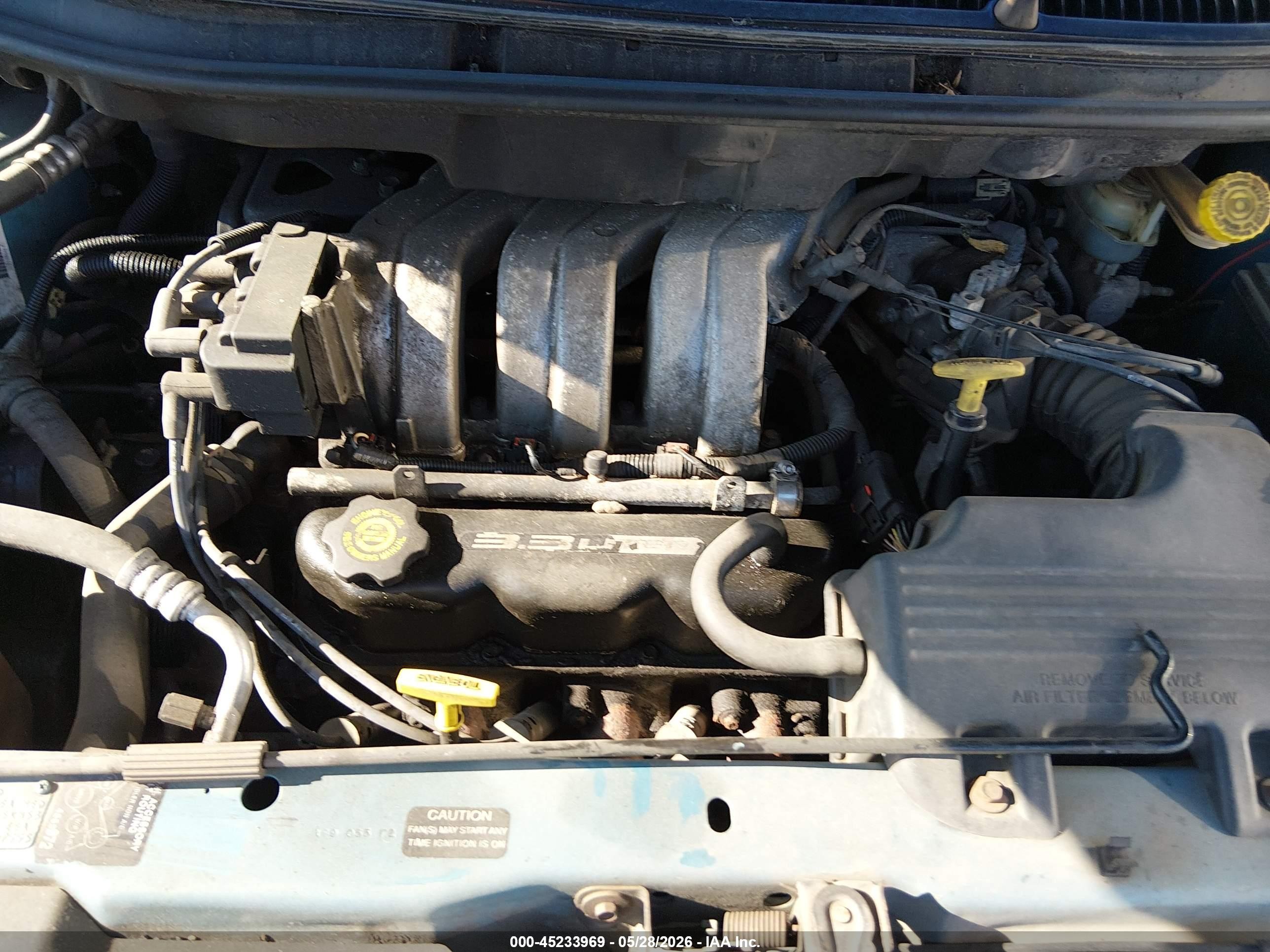 1997 Dodge Grand Caravan Se Blue vin: 1B4GP44R1VB397995