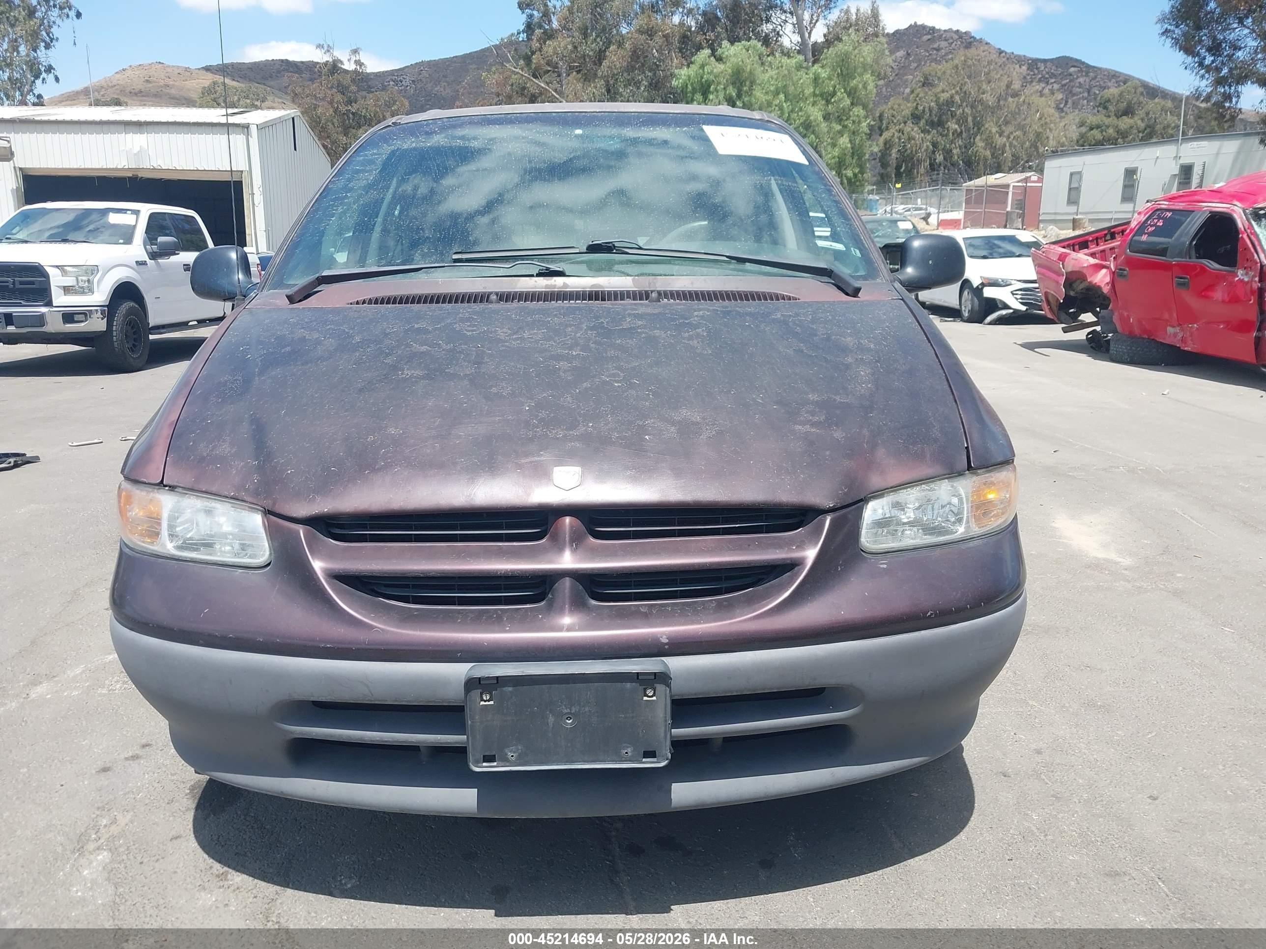 1997 Dodge Grand Caravan Se Purple vin: 1B4GP44R2VB354380