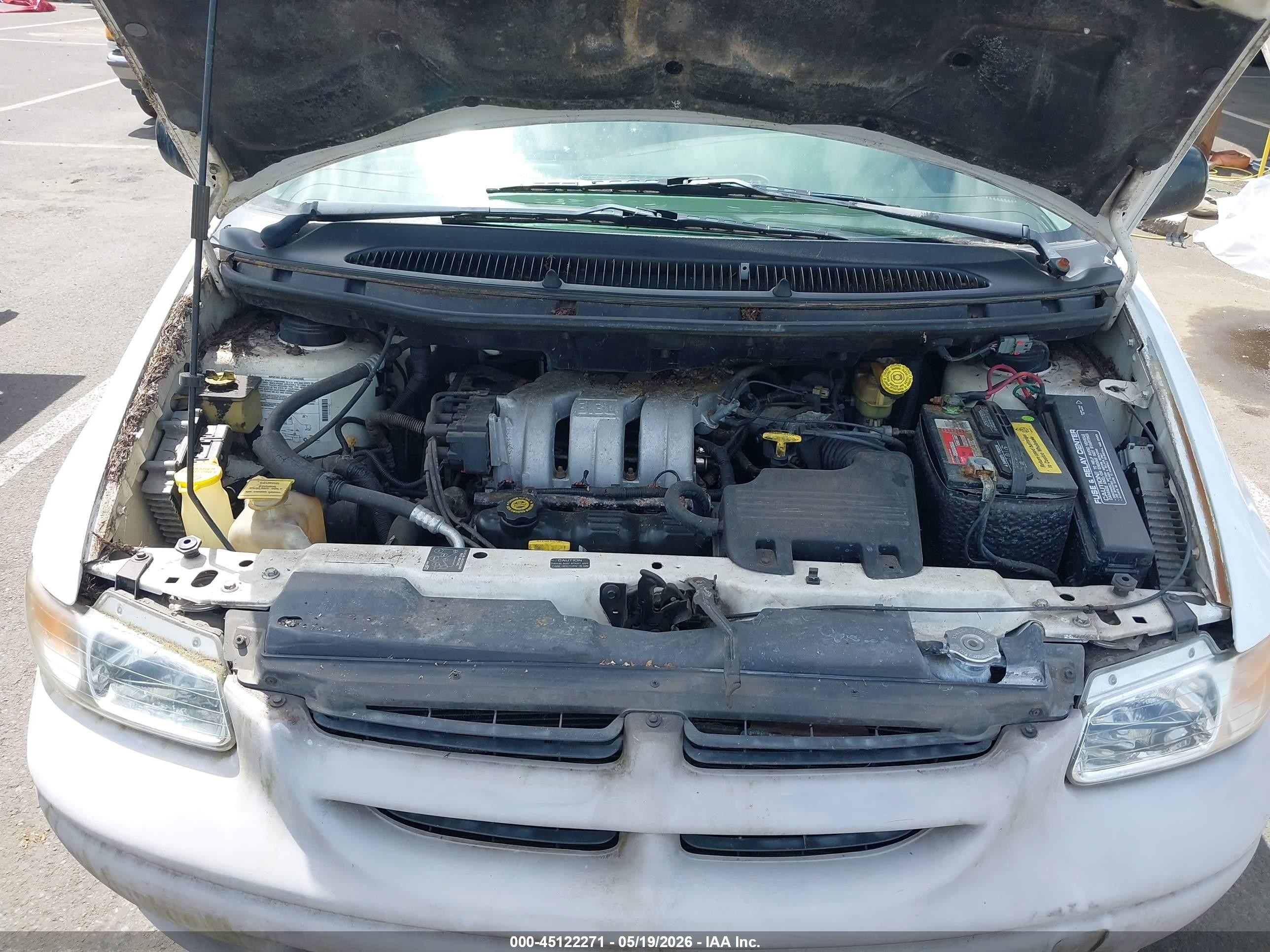 1999 Dodge Grand Caravan Se White vin: 1B4GP44R5XB590864