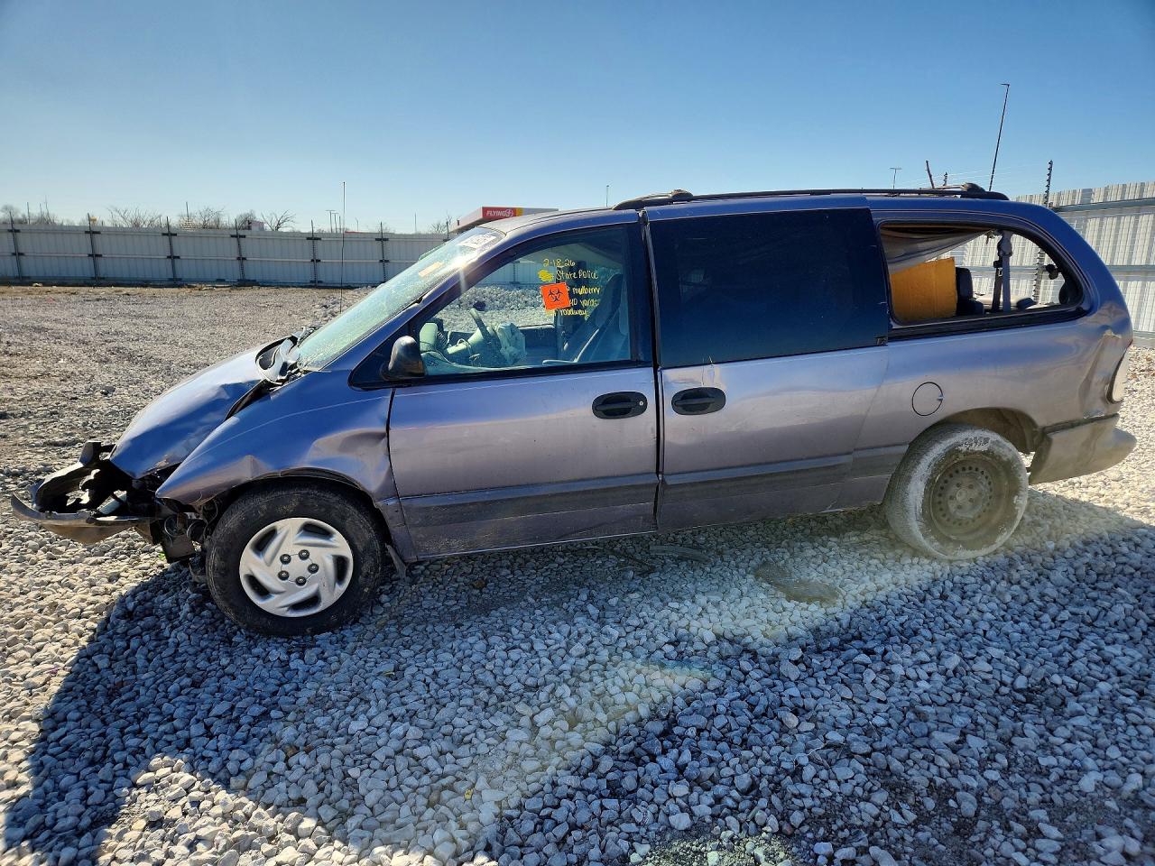 1997 Dodge Grand Caravan Se Gray vin: 1B4GP44R6VB241032