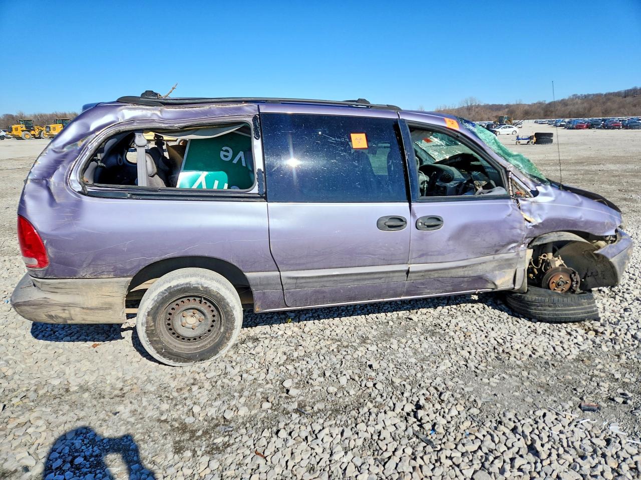1997 Dodge Grand Caravan Se Gray vin: 1B4GP44R6VB241032