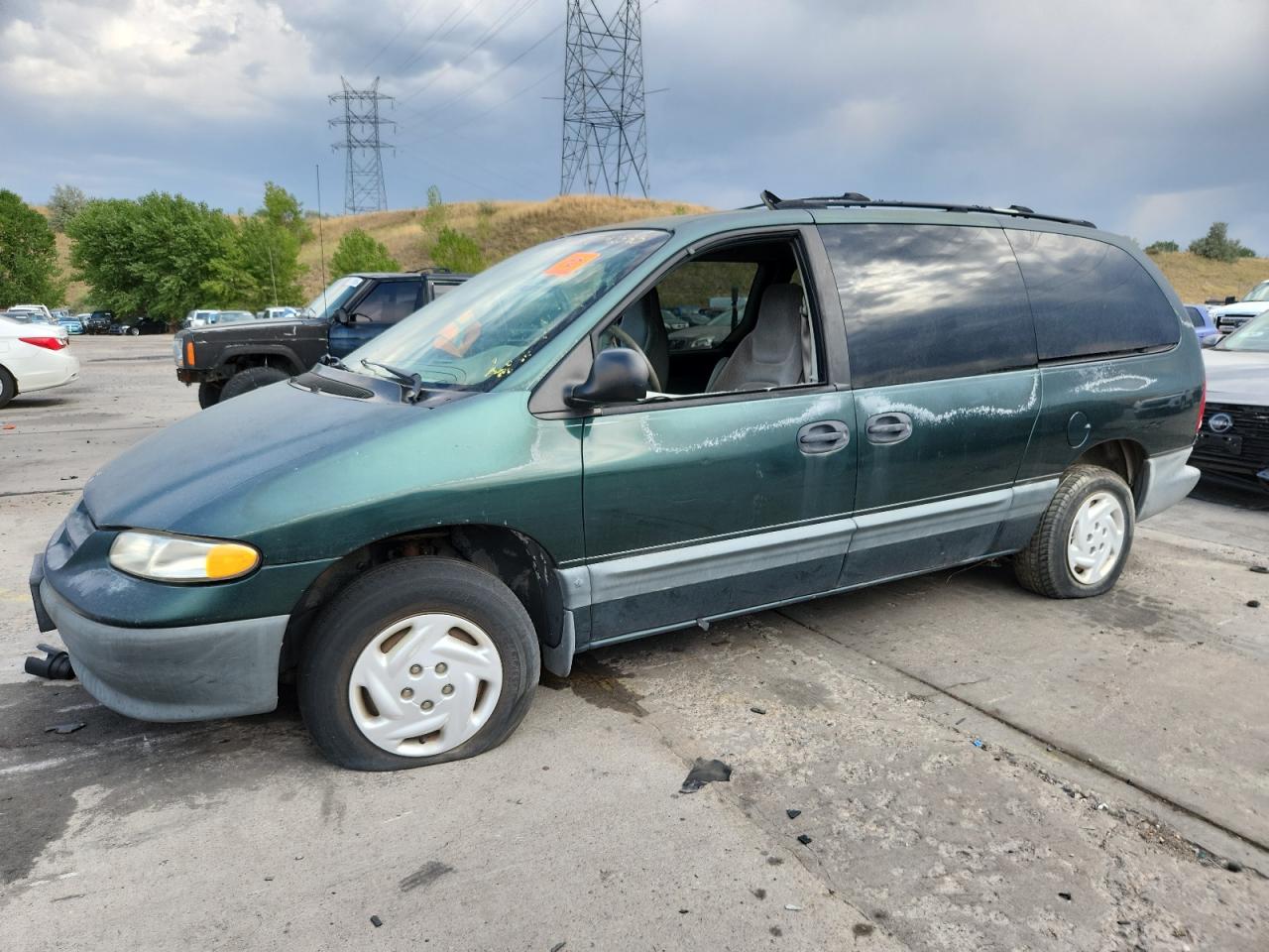 1997 Dodge Grand Caravan Se Green vin: 1B4GP44R7VB368758