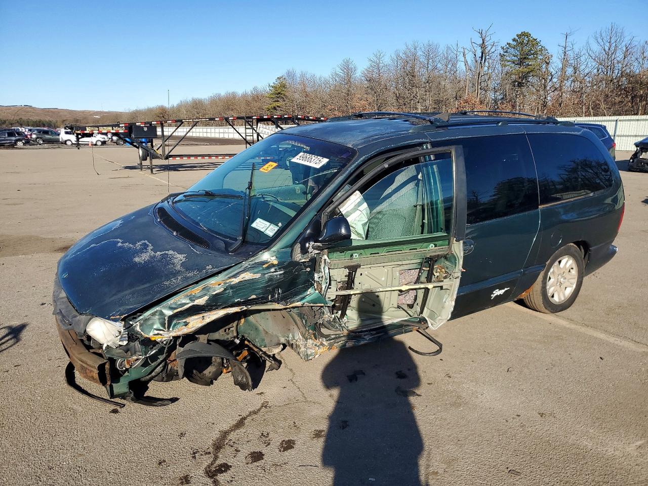 1997 Dodge Grand Caravan Se Green vin: 1B4GP44R9VB394357