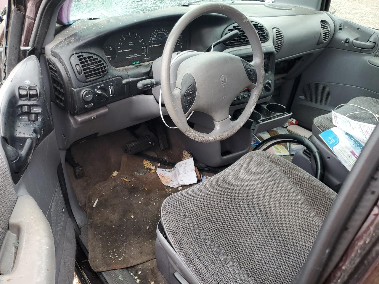 1997 Dodge Grand Caravan Se Maroon vin: 1B4GP44R9VB455206