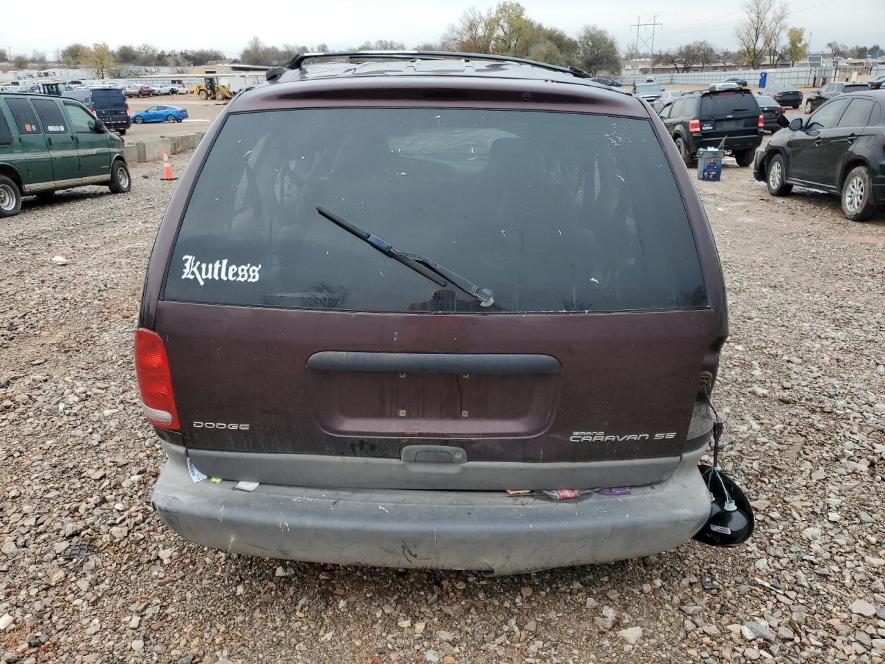 1997 Dodge Grand Caravan Se Maroon vin: 1B4GP44R9VB455206
