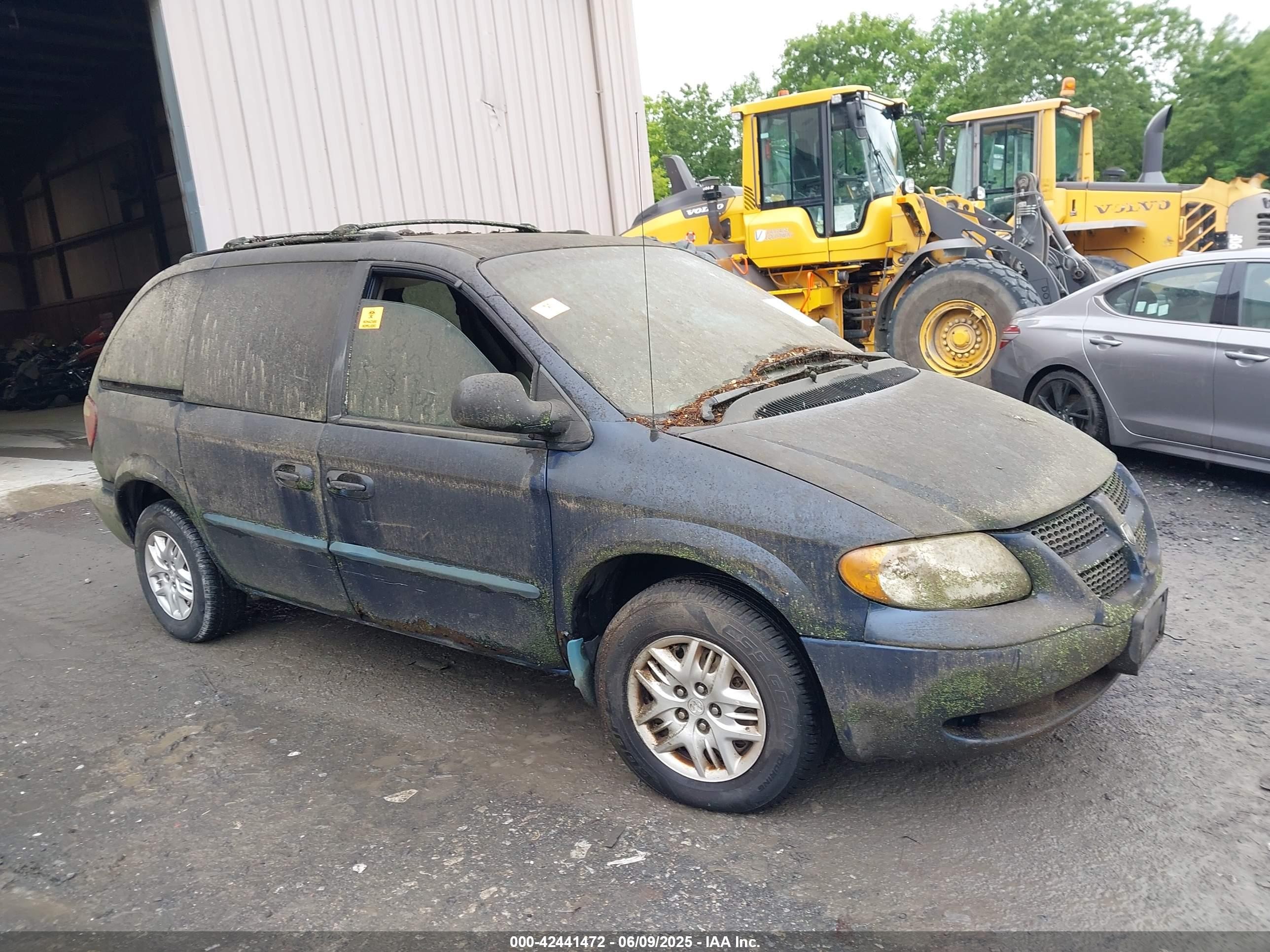 2002 Dodge Caravan Sport Blue vin: 1B4GP45302B729303