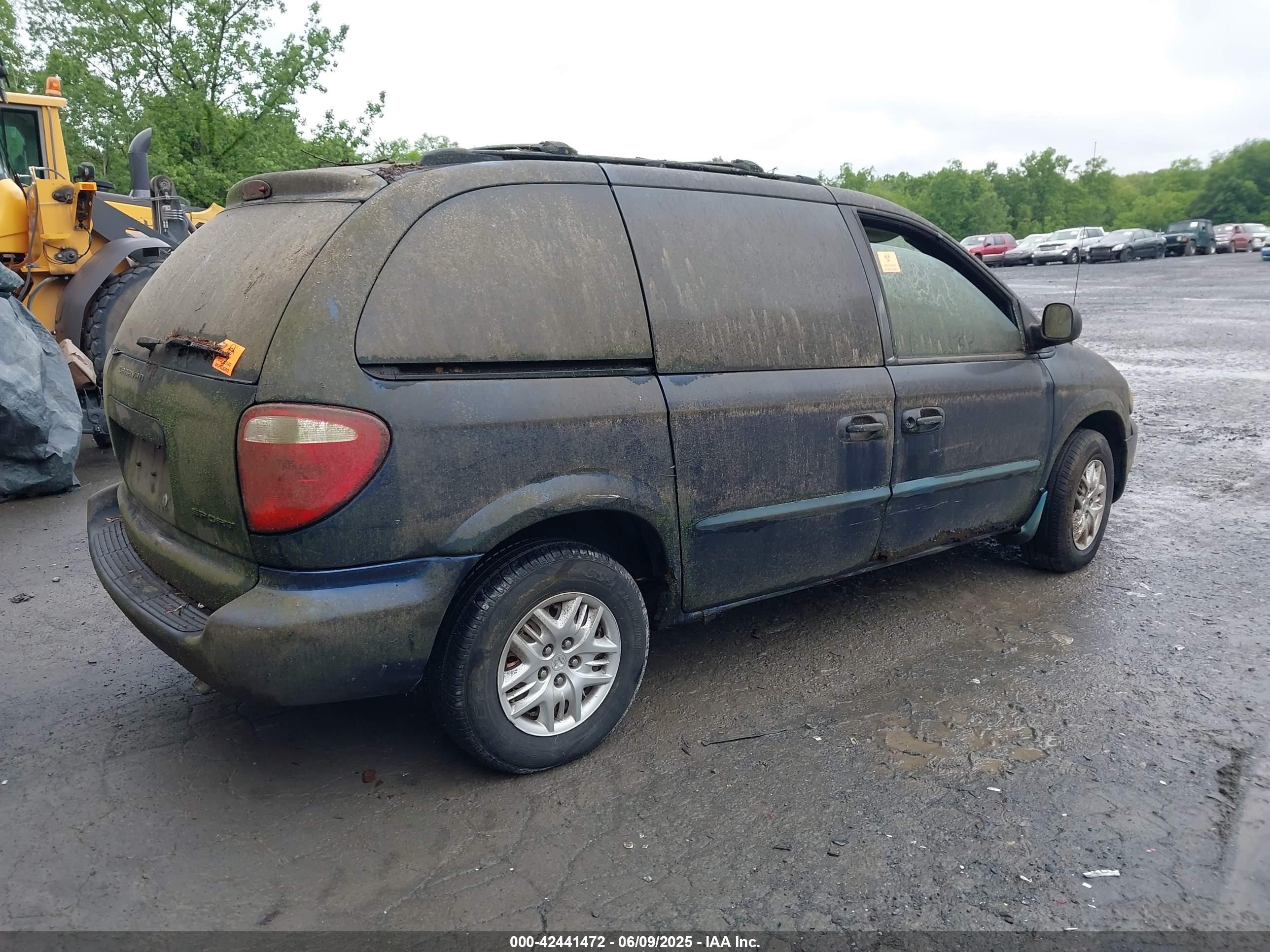 2002 Dodge Caravan Sport Blue vin: 1B4GP45302B729303