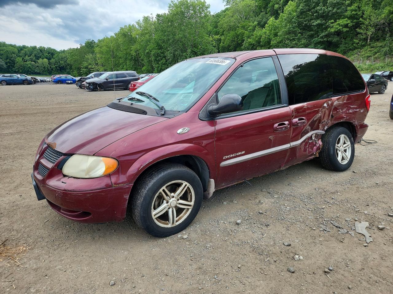 2001 Dodge Caravan Sport Красный vin: 1B4GP45321B188530