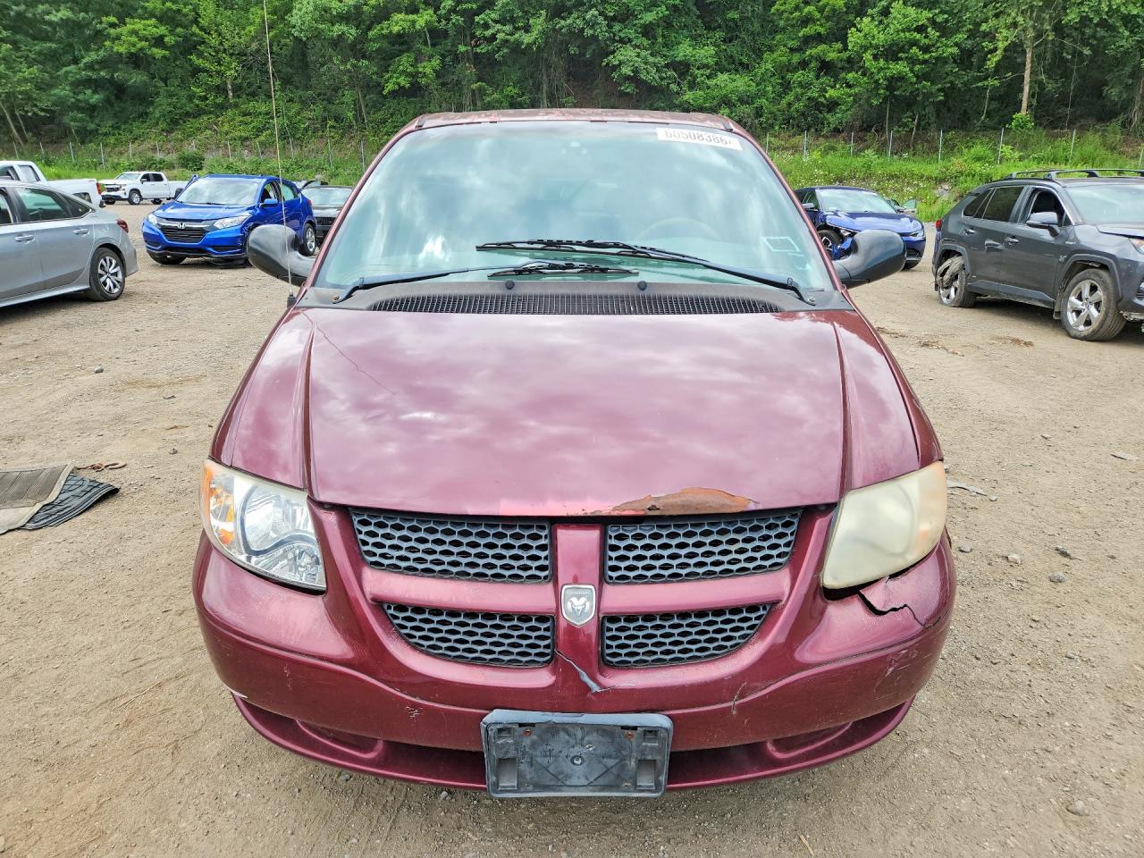 2001 Dodge Caravan Sport Red vin: 1B4GP45321B188530