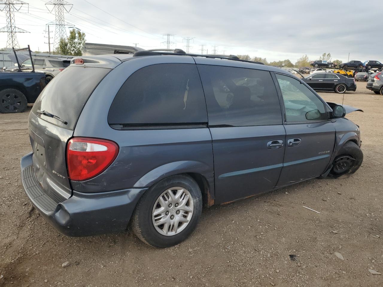 2001 Dodge Caravan Blue vin: 1B4GP45331B144682