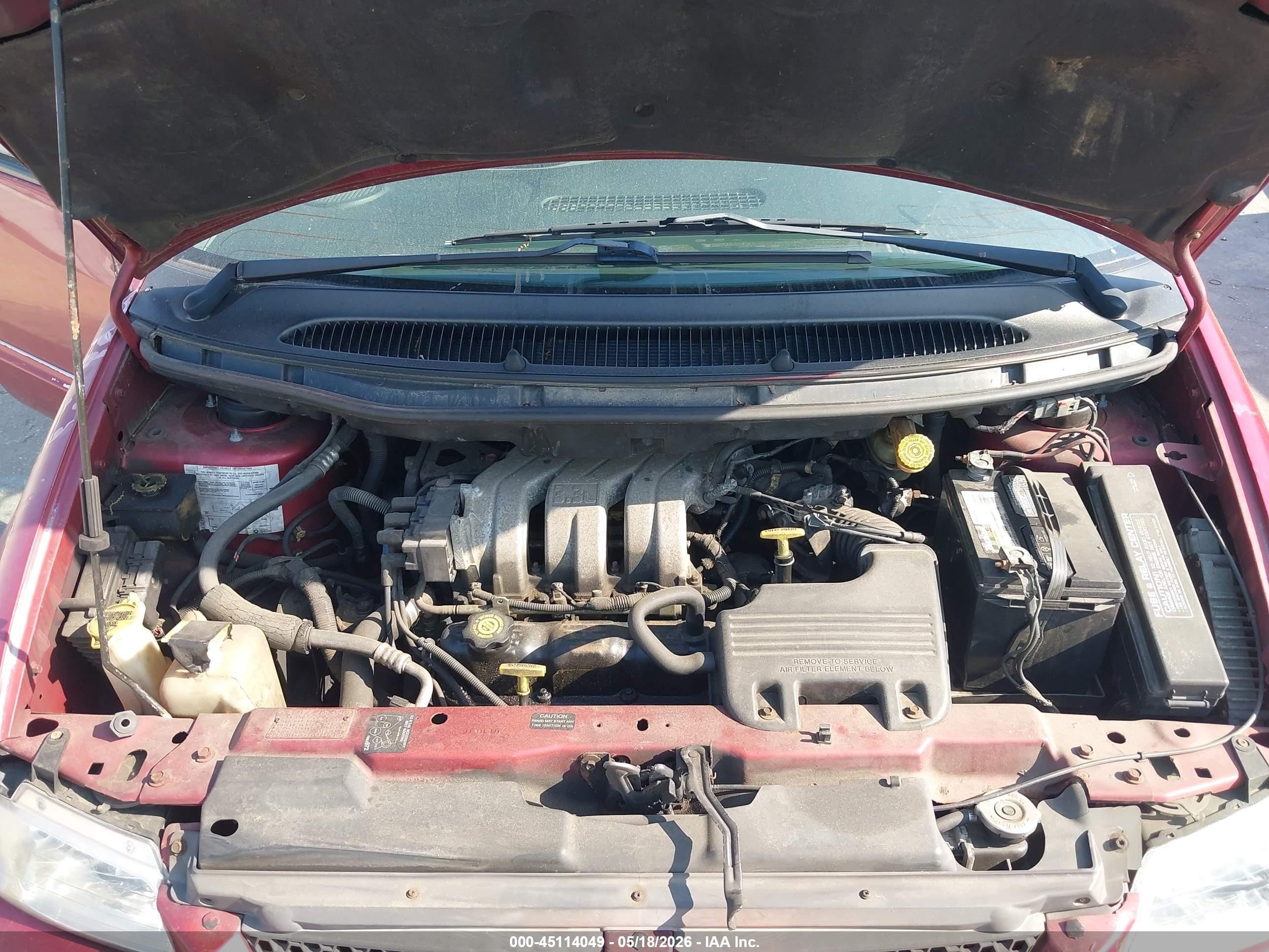 1999 Dodge Caravan Se Red vin: 1B4GP45G6XB573102