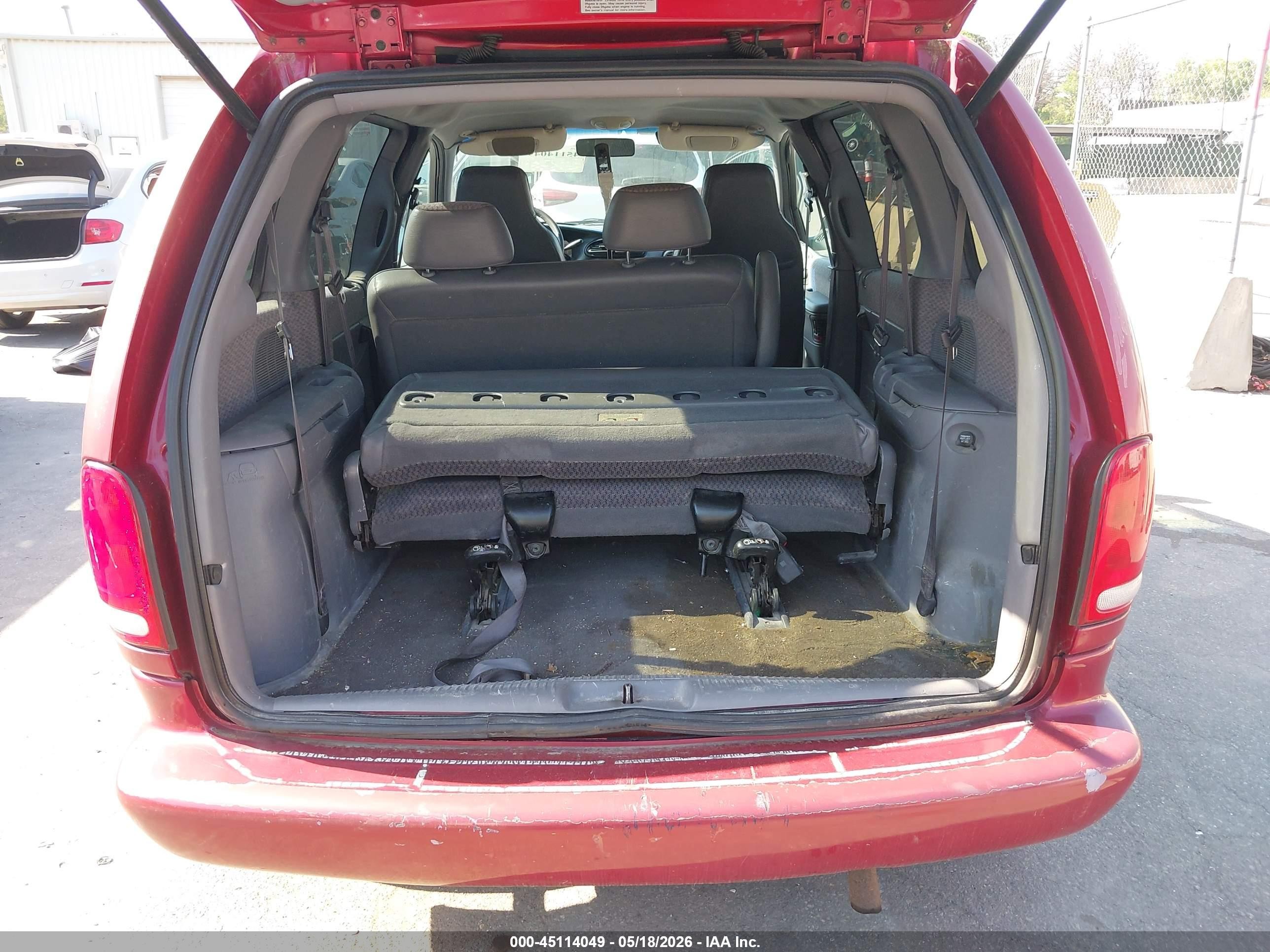 1999 Dodge Caravan Se Red vin: 1B4GP45G6XB573102
