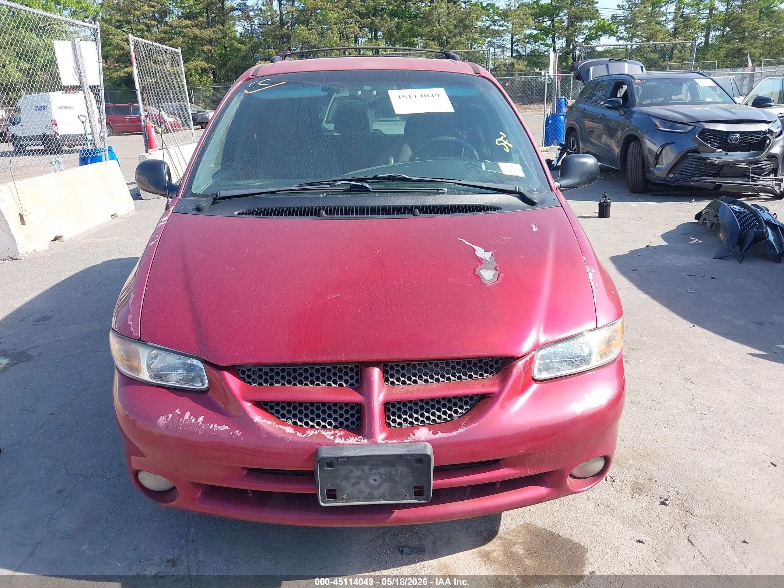 1999 Dodge Caravan Se Red vin: 1B4GP45G6XB573102
