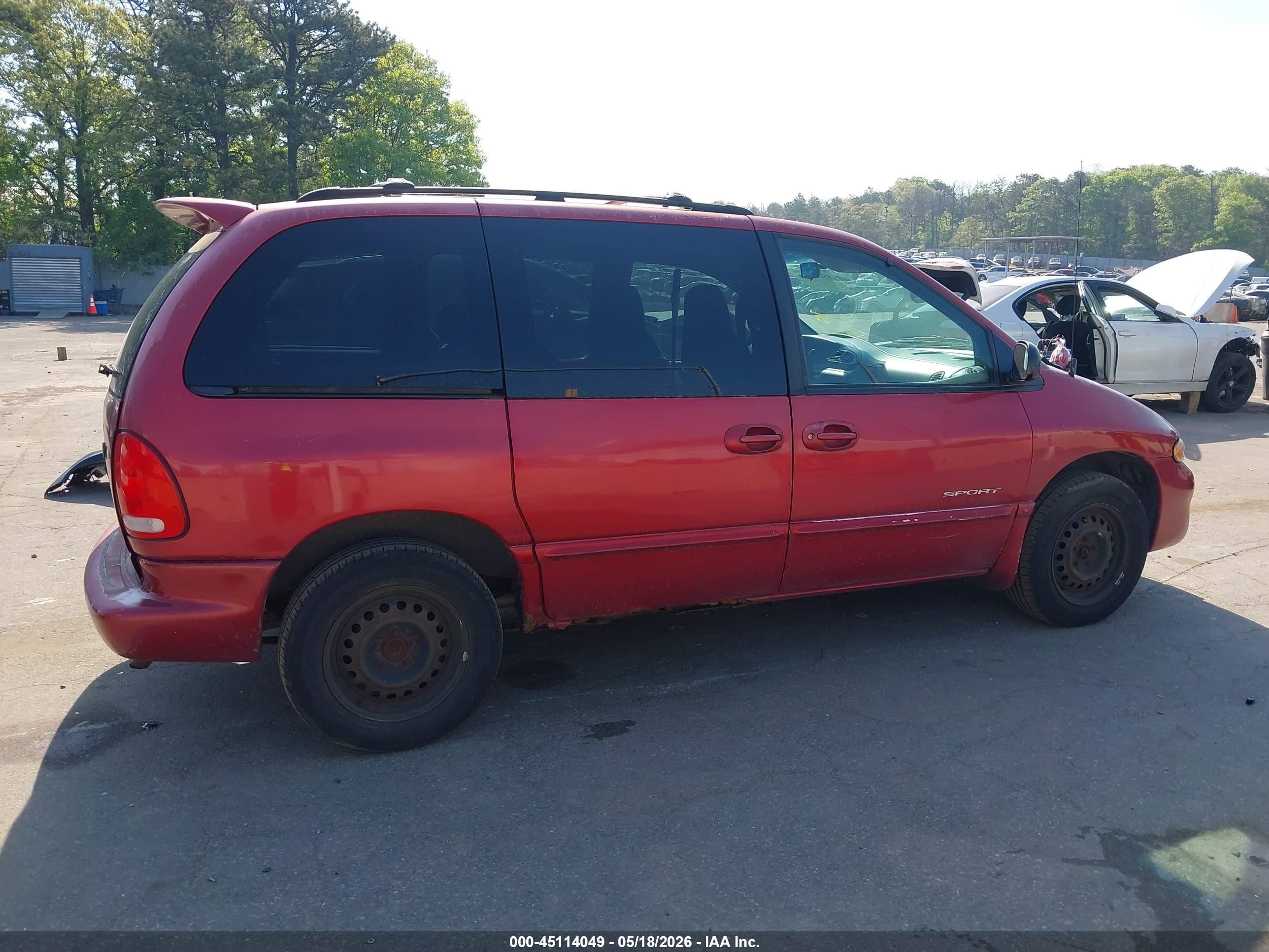 1999 Dodge Caravan Se Red vin: 1B4GP45G6XB573102