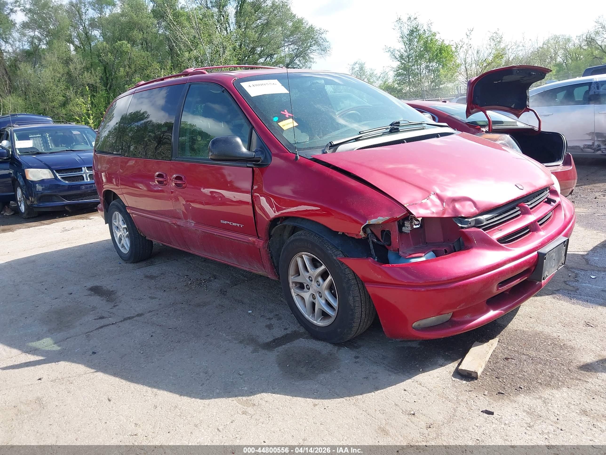 1998 Dodge Caravan Se Красный vin: 1B4GP45L7WB751708