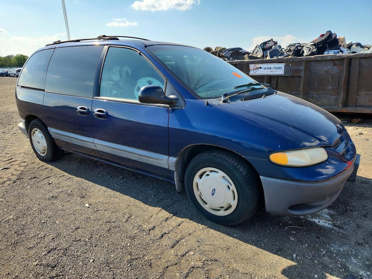 2000 Dodge Caravan Se Синий vin: 1B4GP45R1YB597004