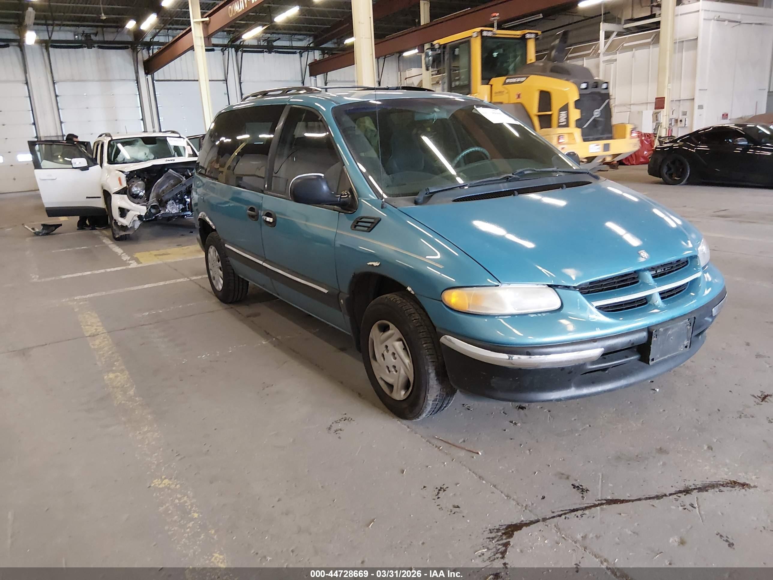 1998 Dodge Caravan Se Light Blue vin: 1B4GP45R2WB721570