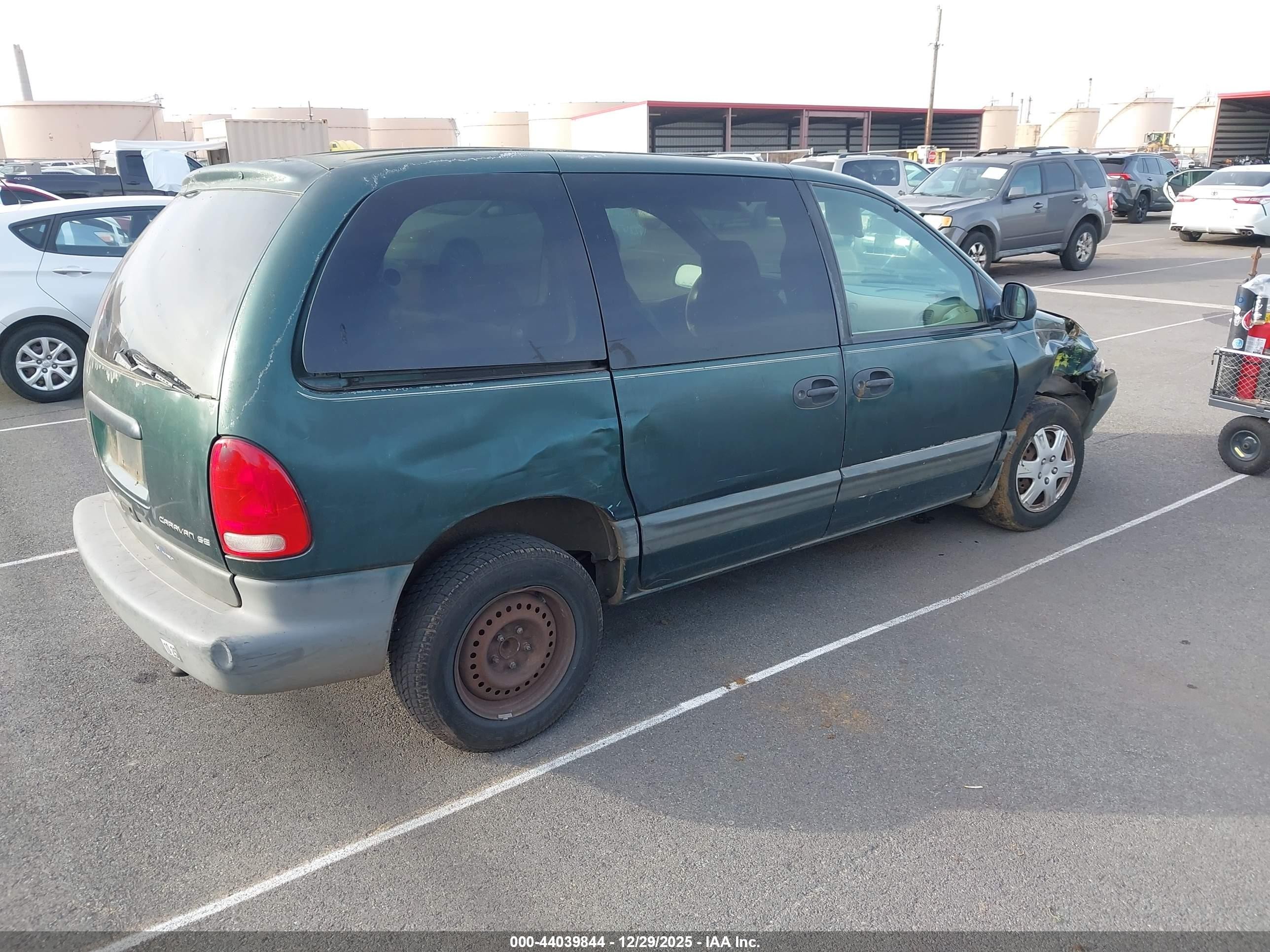 1998 Dodge Caravan Se Green vin: 1B4GP45R5WB721546
