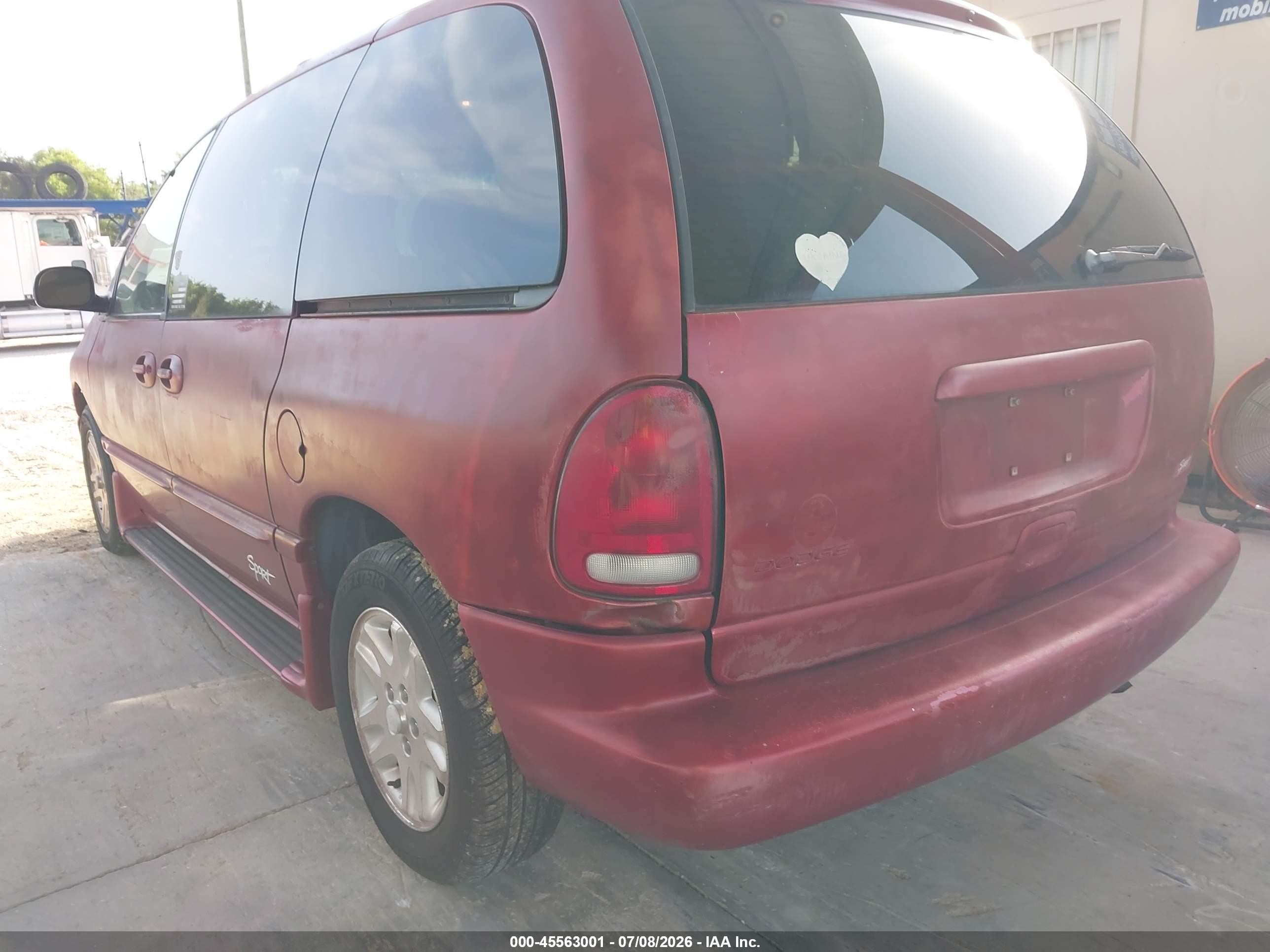 1996 Dodge Caravan Se/sport Red vin: 1B4GP45R9TB419205