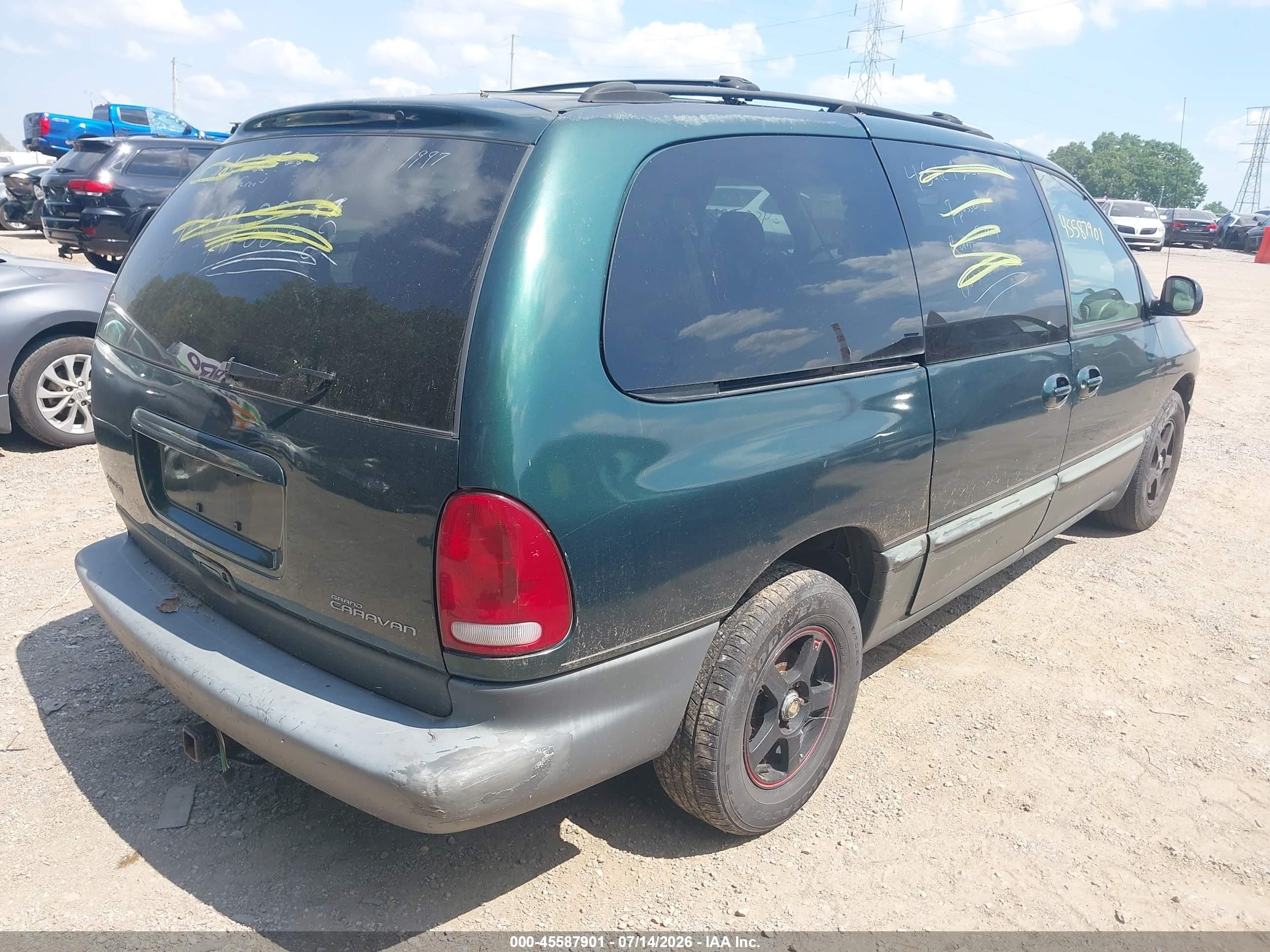 1997 Dodge Grand Caravan Le/es Green vin: 1B4GP54L1VB215682