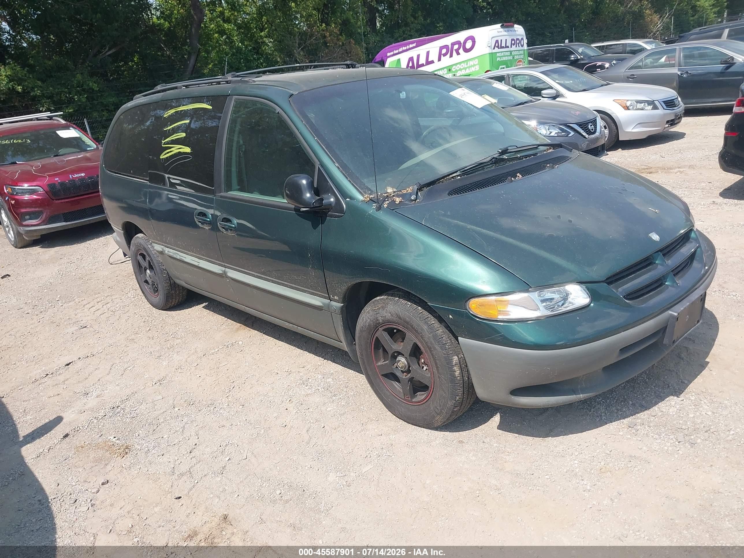 1997 Dodge Grand Caravan Le/es Green vin: 1B4GP54L1VB215682