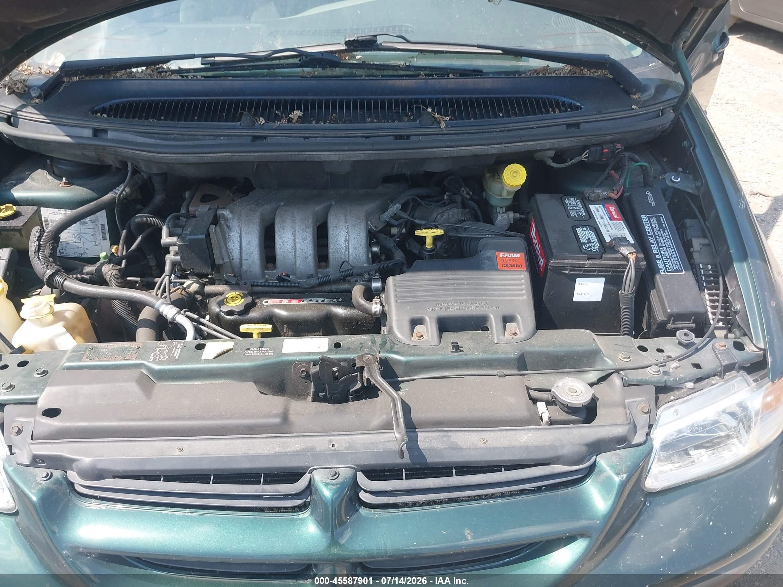 1997 Dodge Grand Caravan Le/es Green vin: 1B4GP54L1VB215682