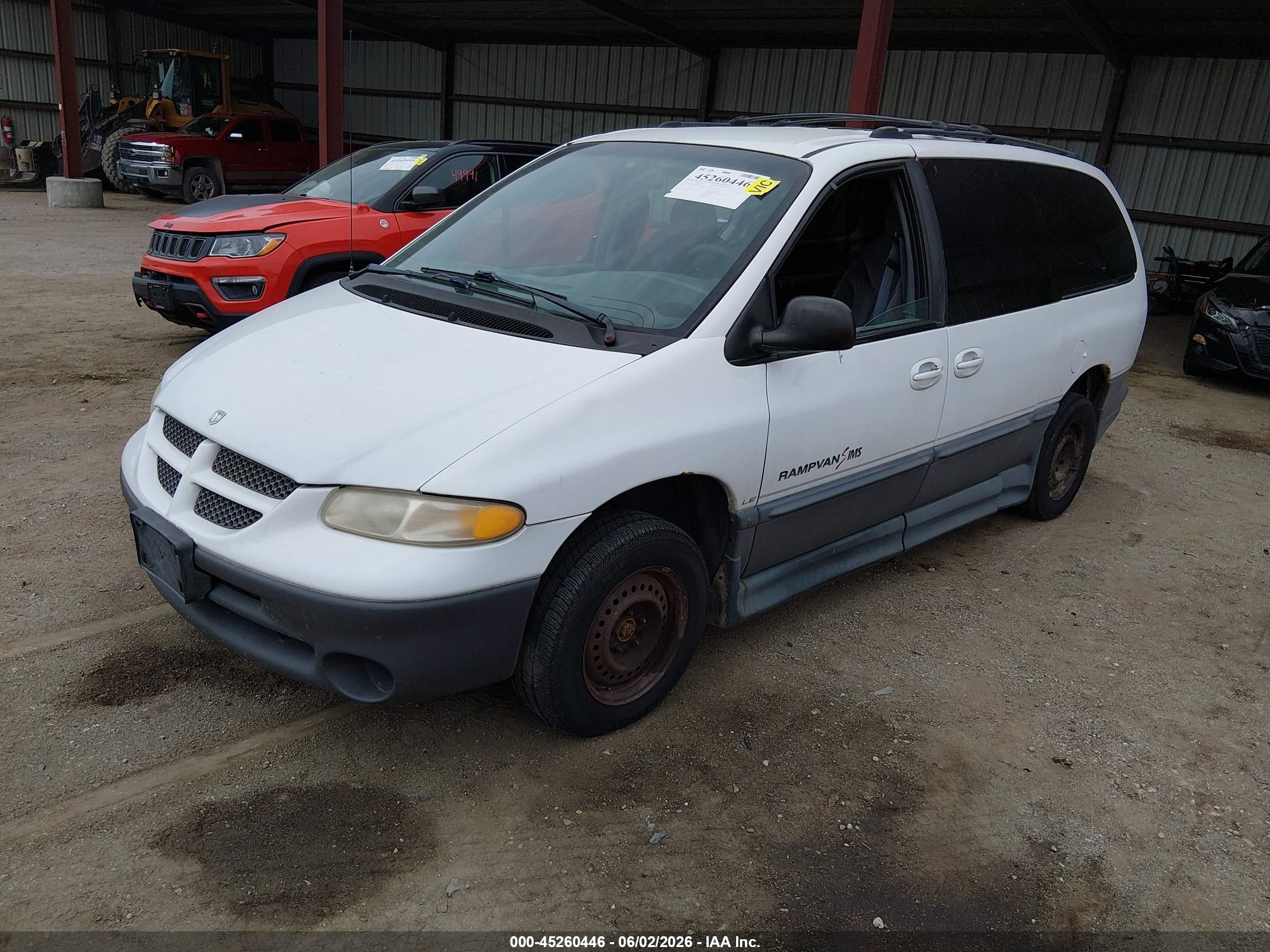 2000 Dodge Grand Caravan Le White vin: 1B4GP54L5YB594612