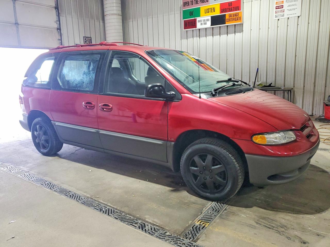 1997 Dodge Caravan Le Burgundy vin: 1B4GP55R7VB403884