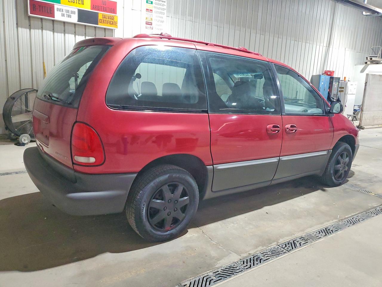 1997 Dodge Caravan Le Burgundy vin: 1B4GP55R7VB403884
