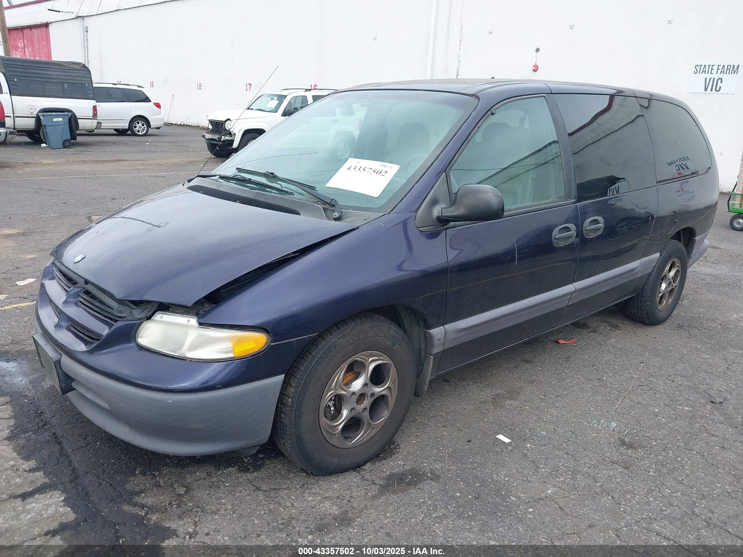 1998 Dodge Grand Caravan Se Dark Blue vin: 1B4GT44L7WB664467