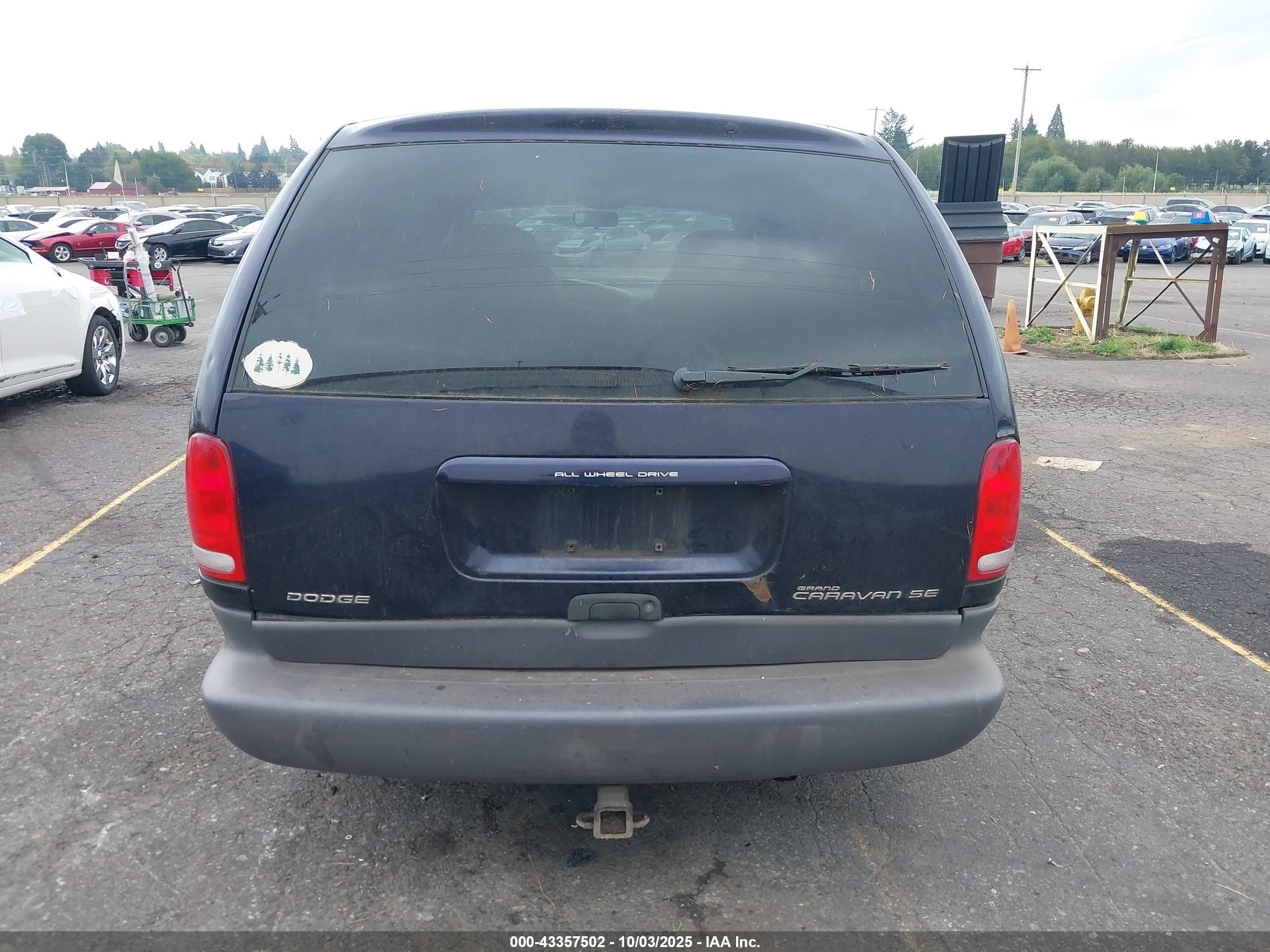 1998 Dodge Grand Caravan Se Dark Blue vin: 1B4GT44L7WB664467