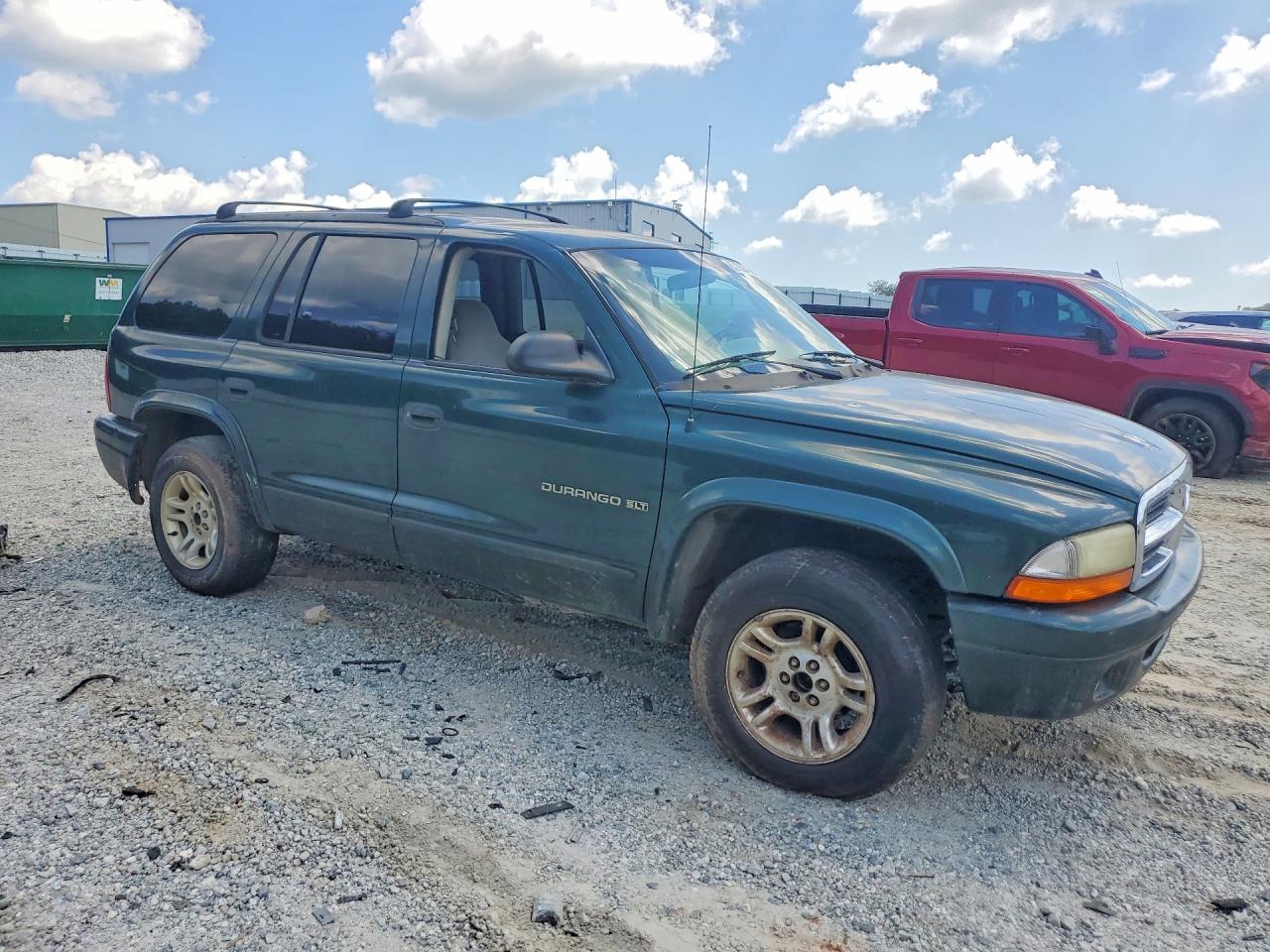 2001 Dodge Durango Green vin: 1B4HR28N01F634277