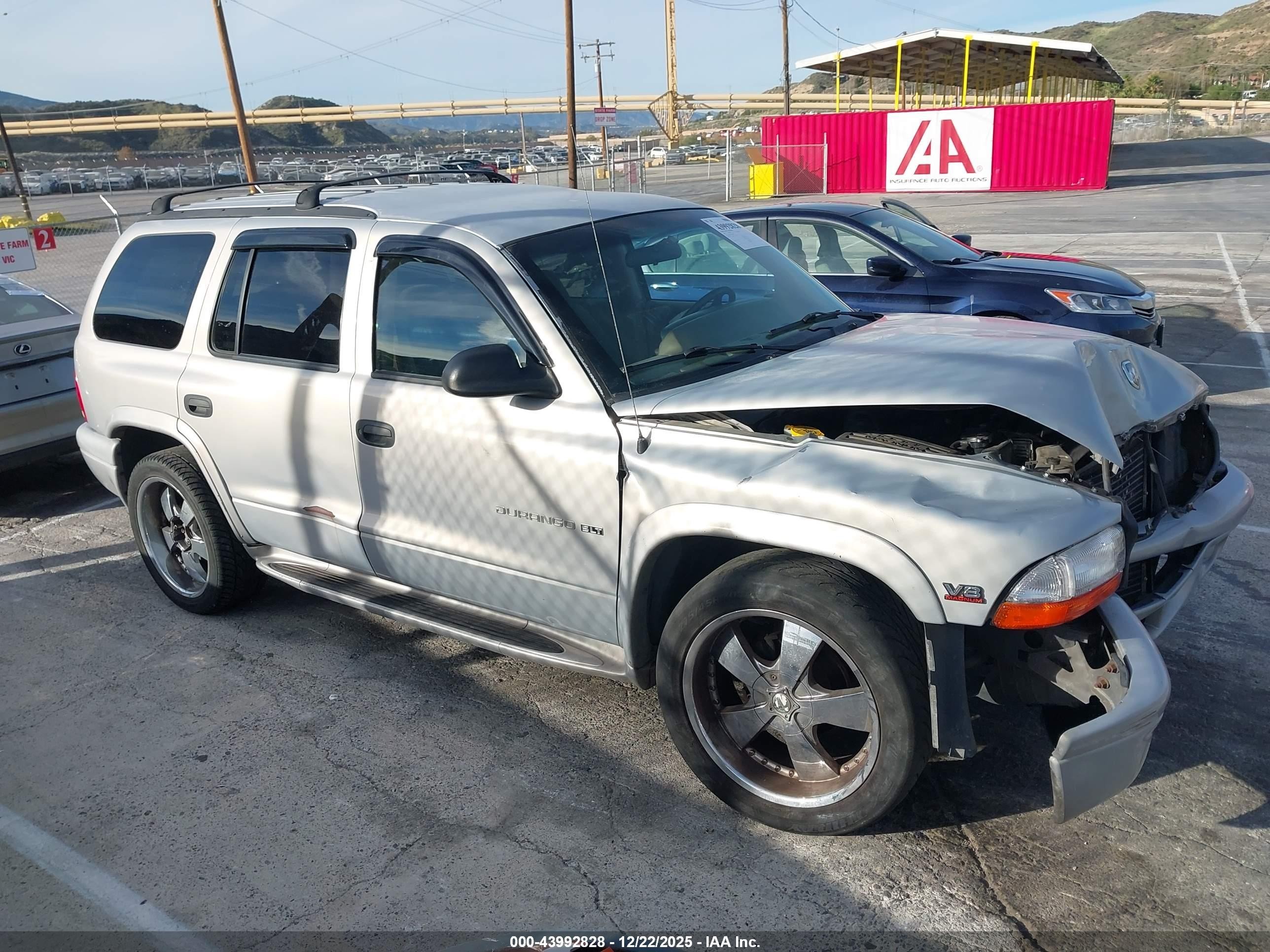 1999 Dodge Durango   Silver vin: 1B4HR28Y0XF666990