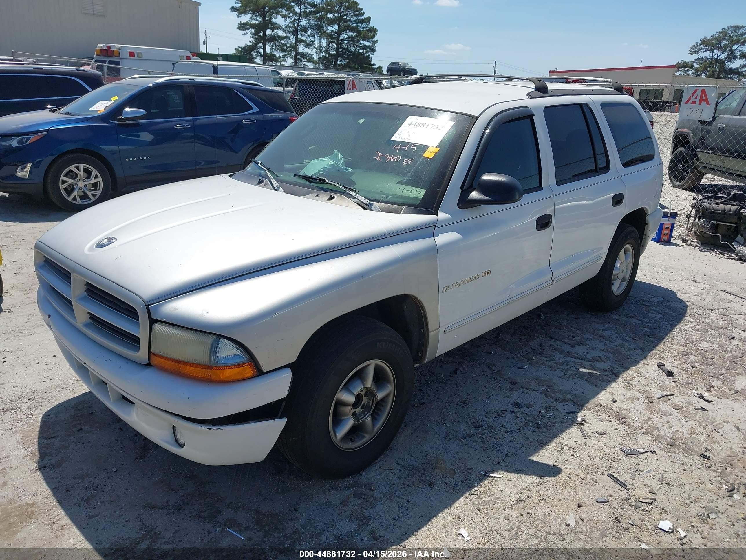 2000 Dodge Durango   White vin: 1B4HR28Y1YF139543