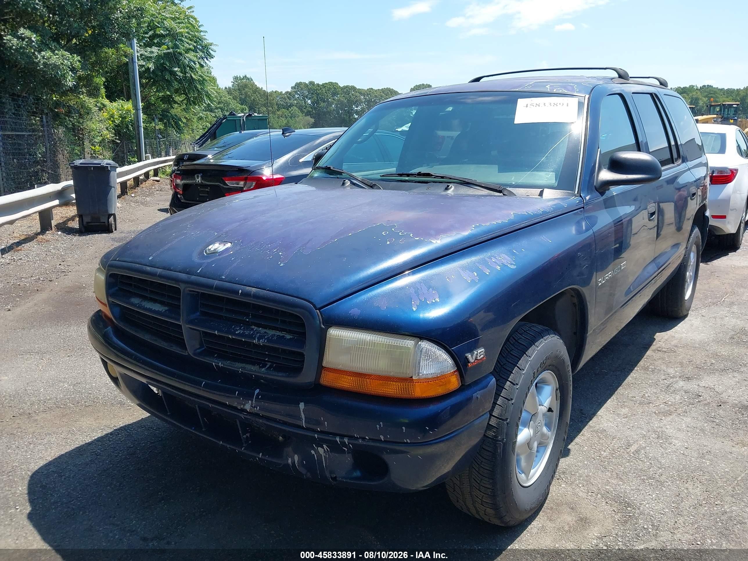 2000 Dodge Durango   Blue vin: 1B4HR28Y1YF195918